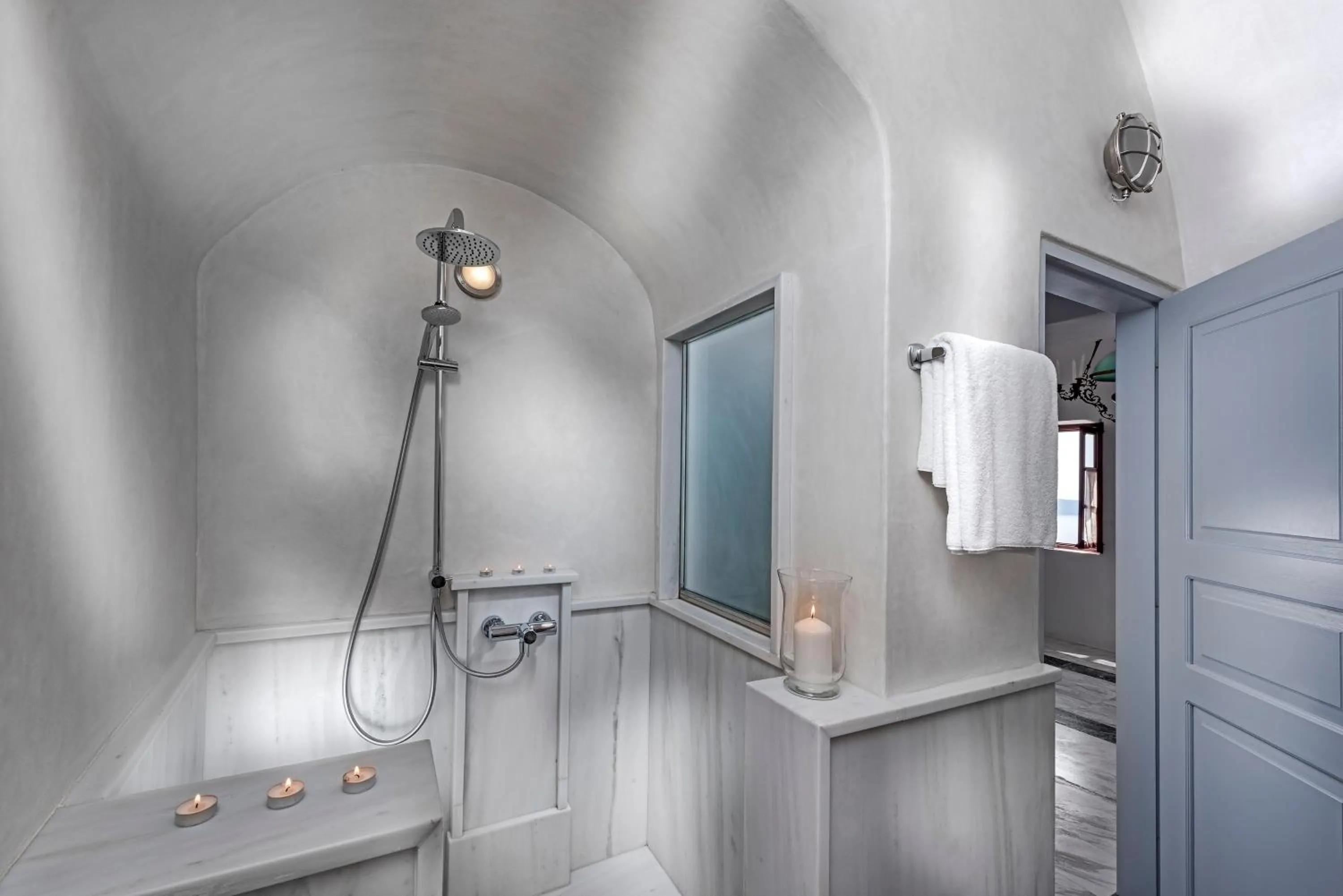 Shower in Aigialos Luxury Traditional Settlement