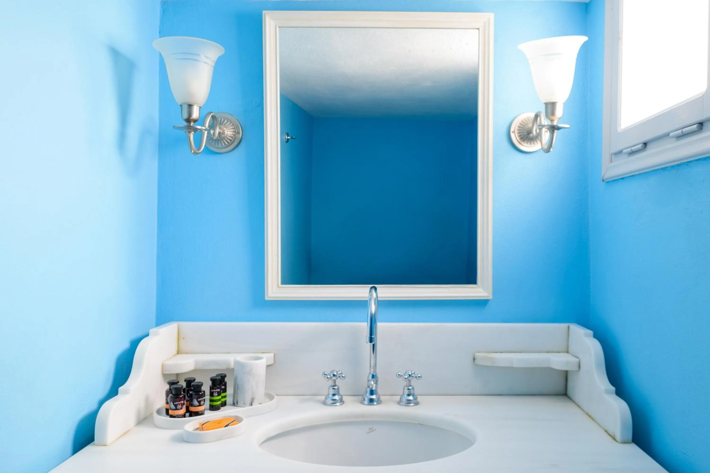 Bathroom in Aigialos Luxury Traditional Settlement