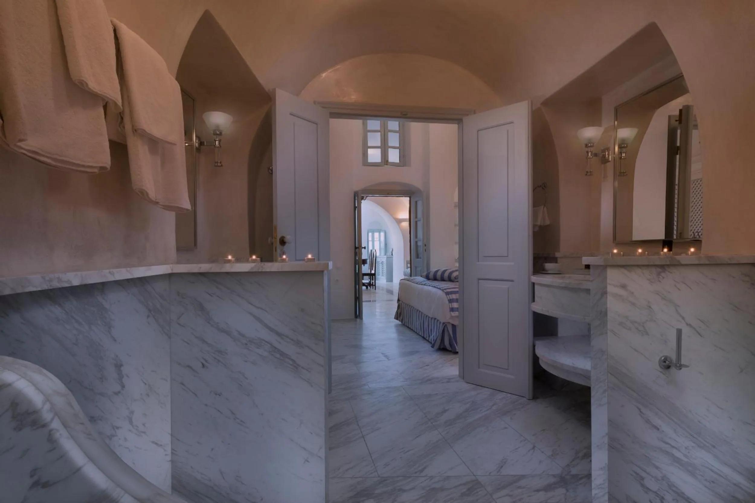 Bathroom in Aigialos Luxury Traditional Settlement