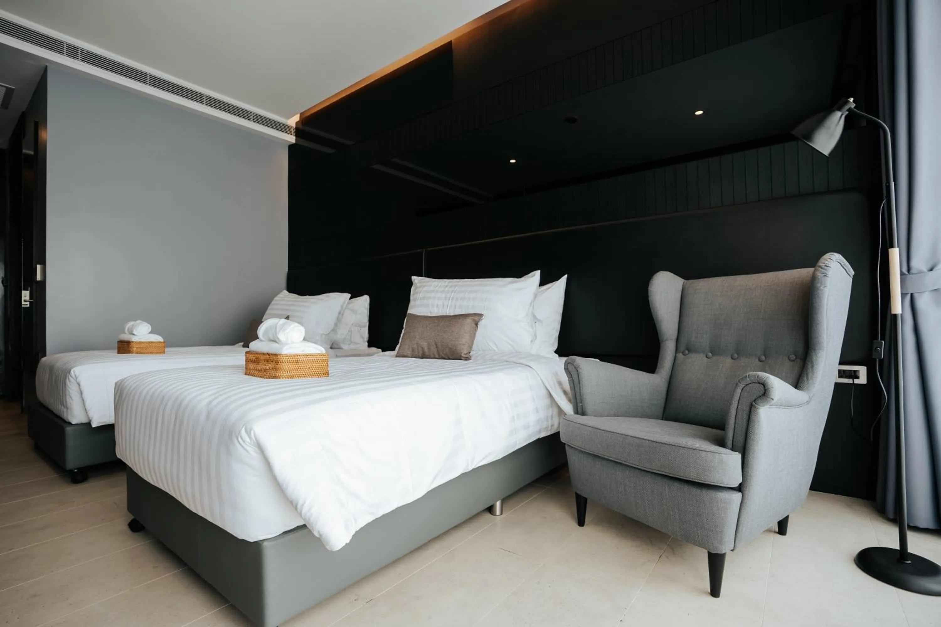 Bed in The Grandiose Hotel Chiang Rai เดอะแกรนด์ดิโอสเชียงราย