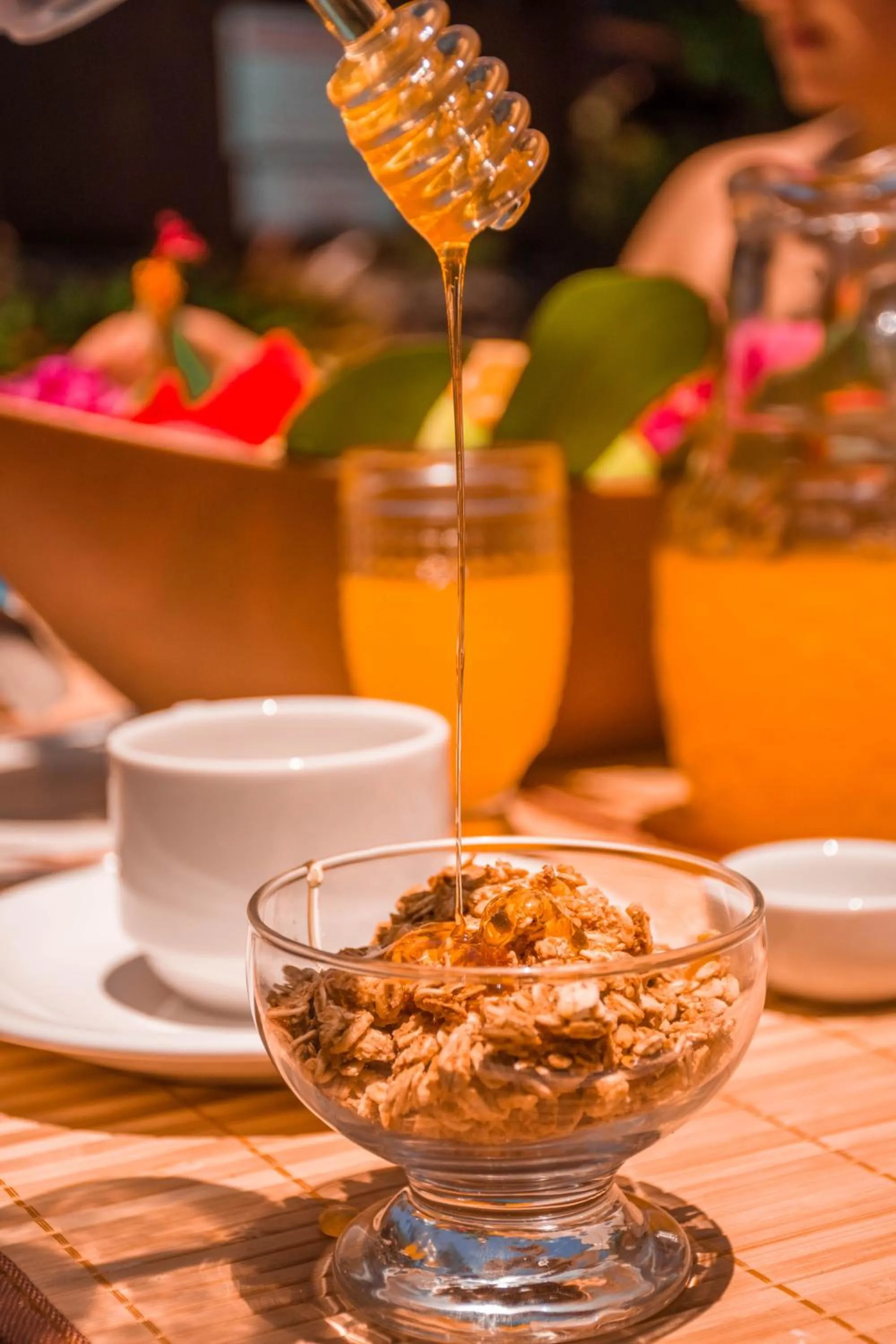 Buffet breakfast in Pousada Rosa