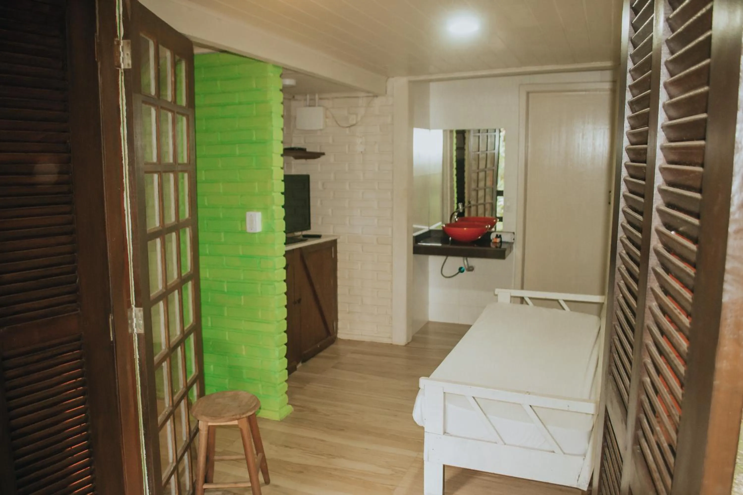 Living room in Pousada Rosa