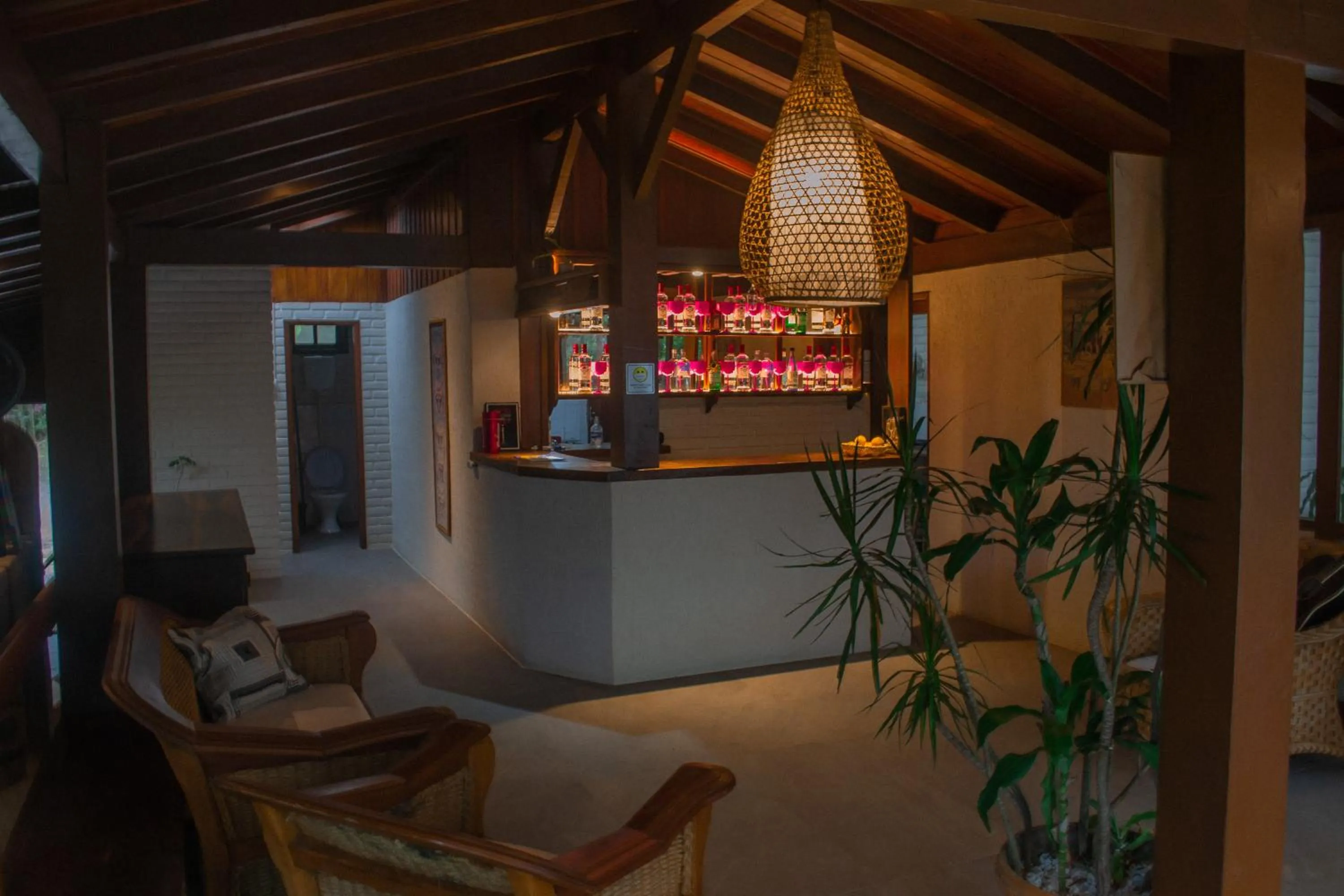 Lobby or reception in Pousada Rosa