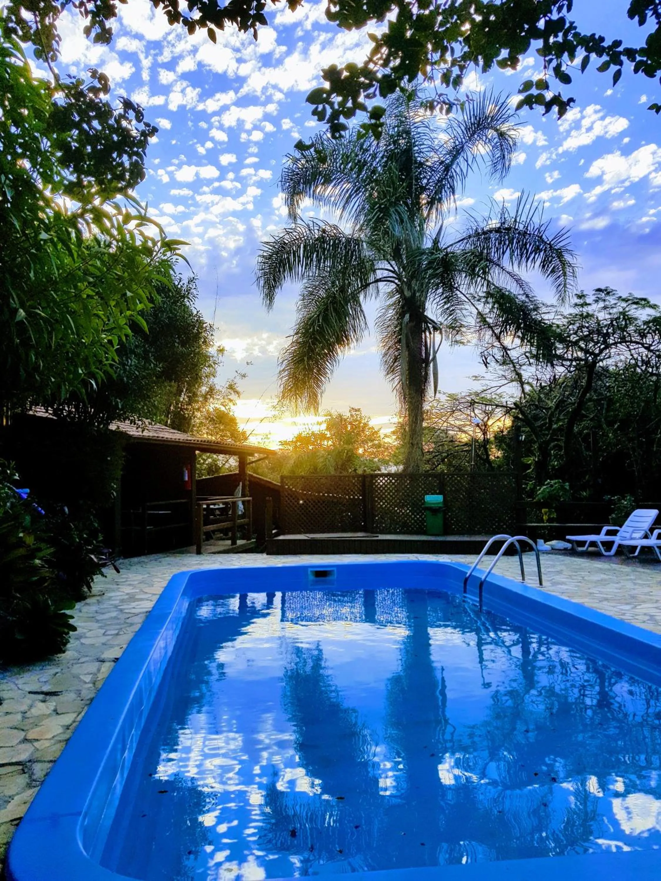 Pool view in Pousada Rosa