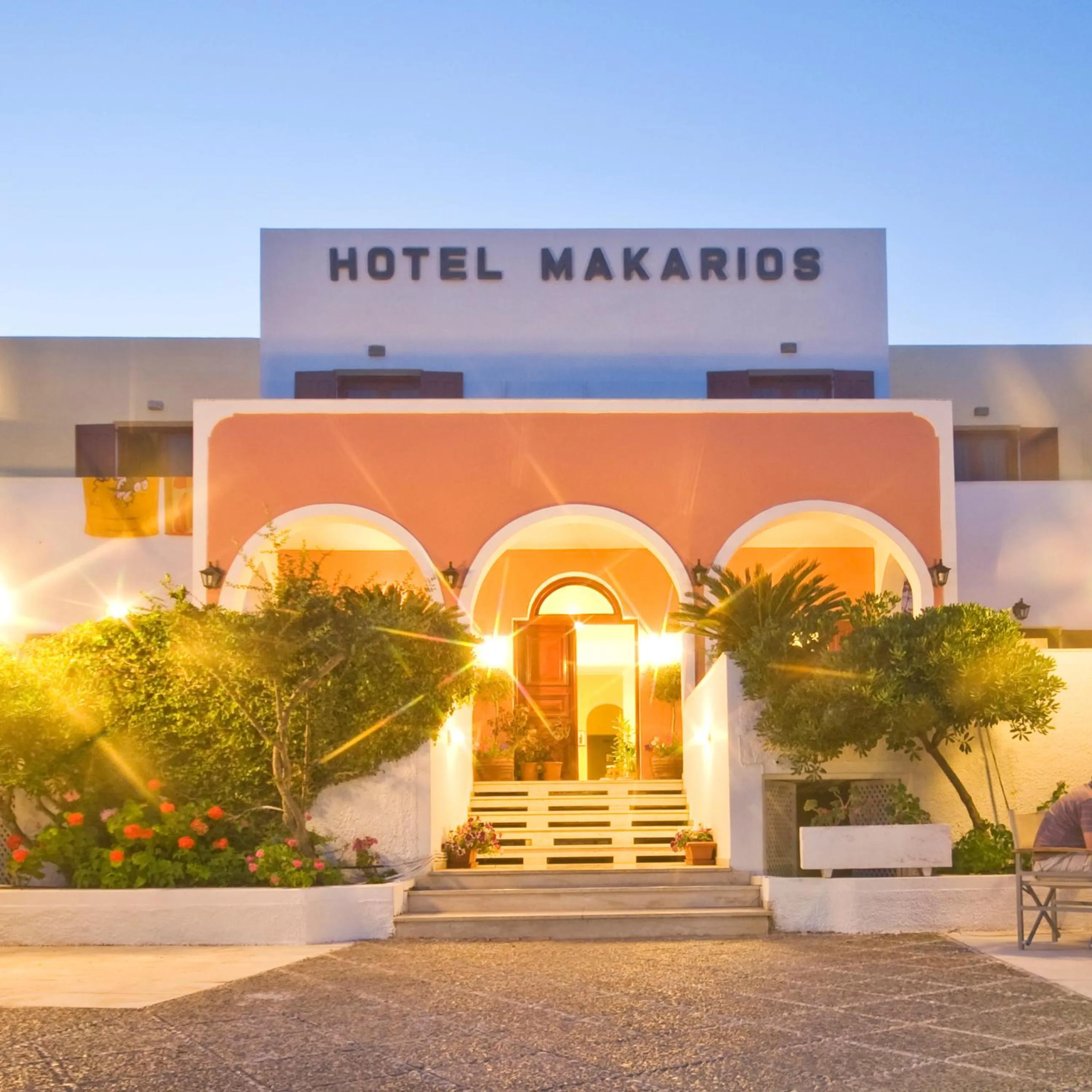 Facade/entrance in Makarios Hotel