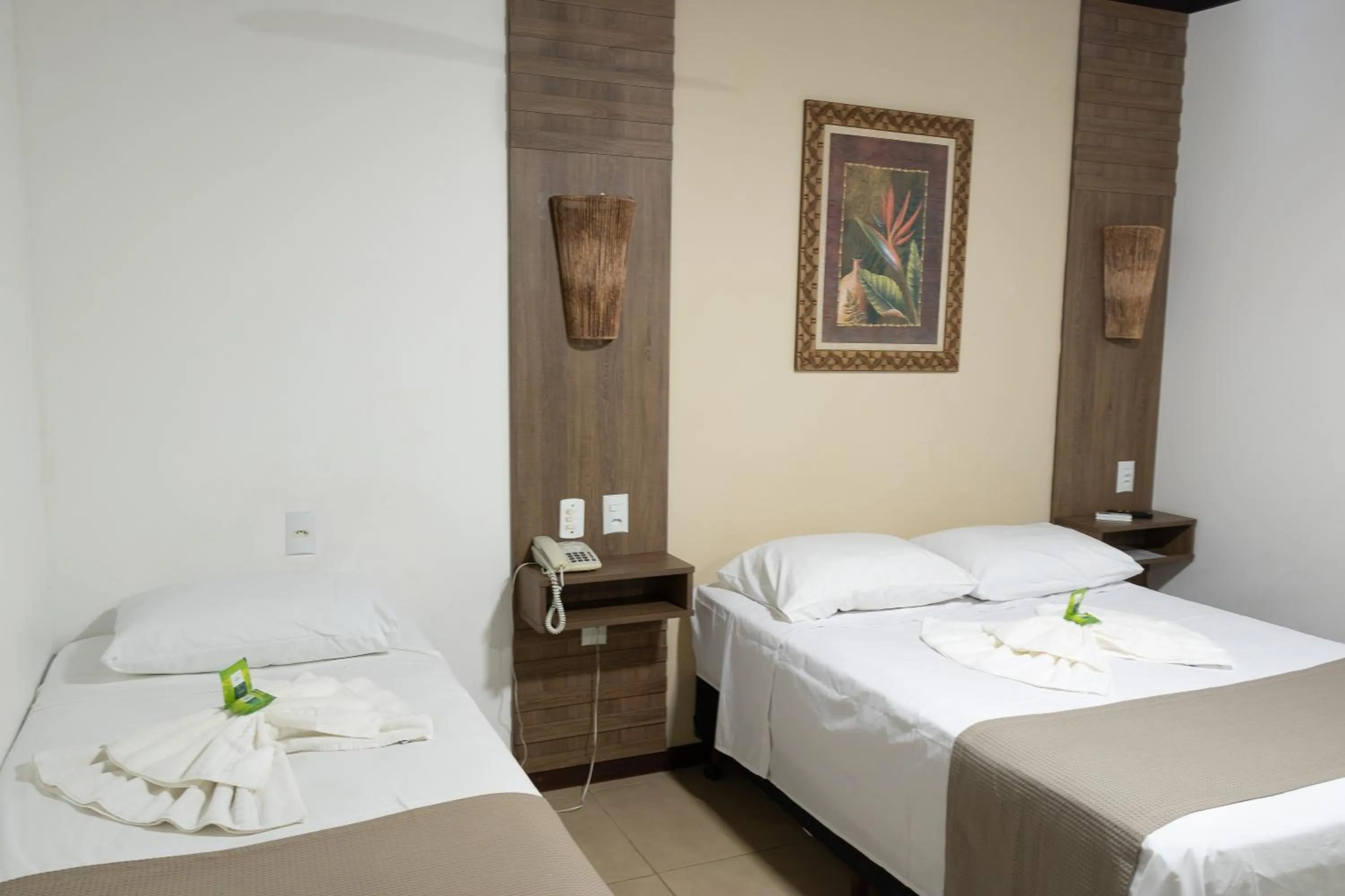 Bed in Pousada Kactus