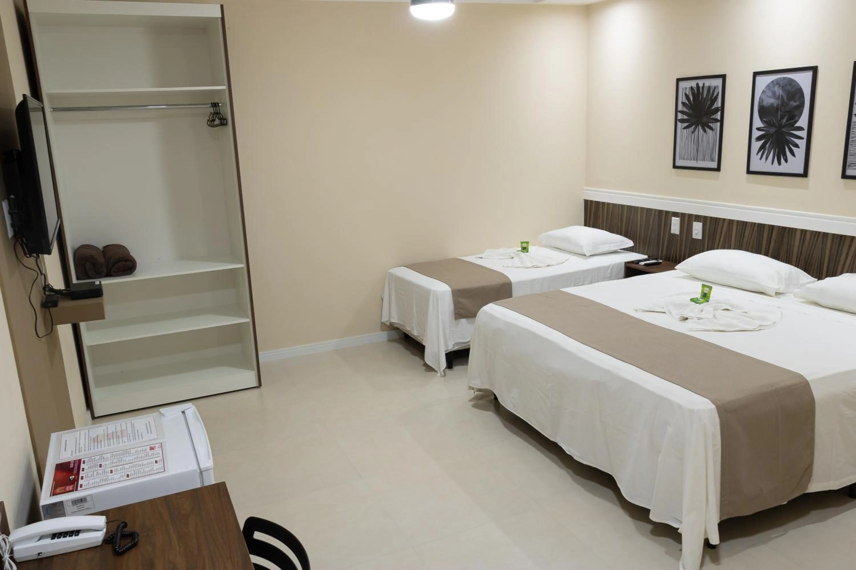 Bed in Pousada Kactus