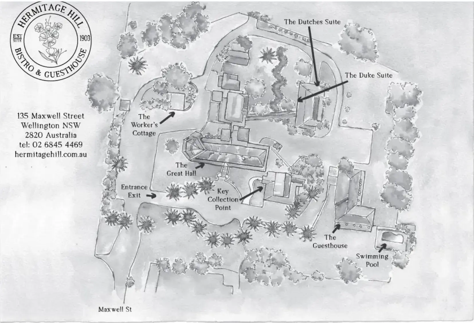 Standard Double Room with Shared Bathroom in Hermitage Hill Country Retreat Standard Double Room with Shared Bathroom in Hermitage Hill Country Retreat