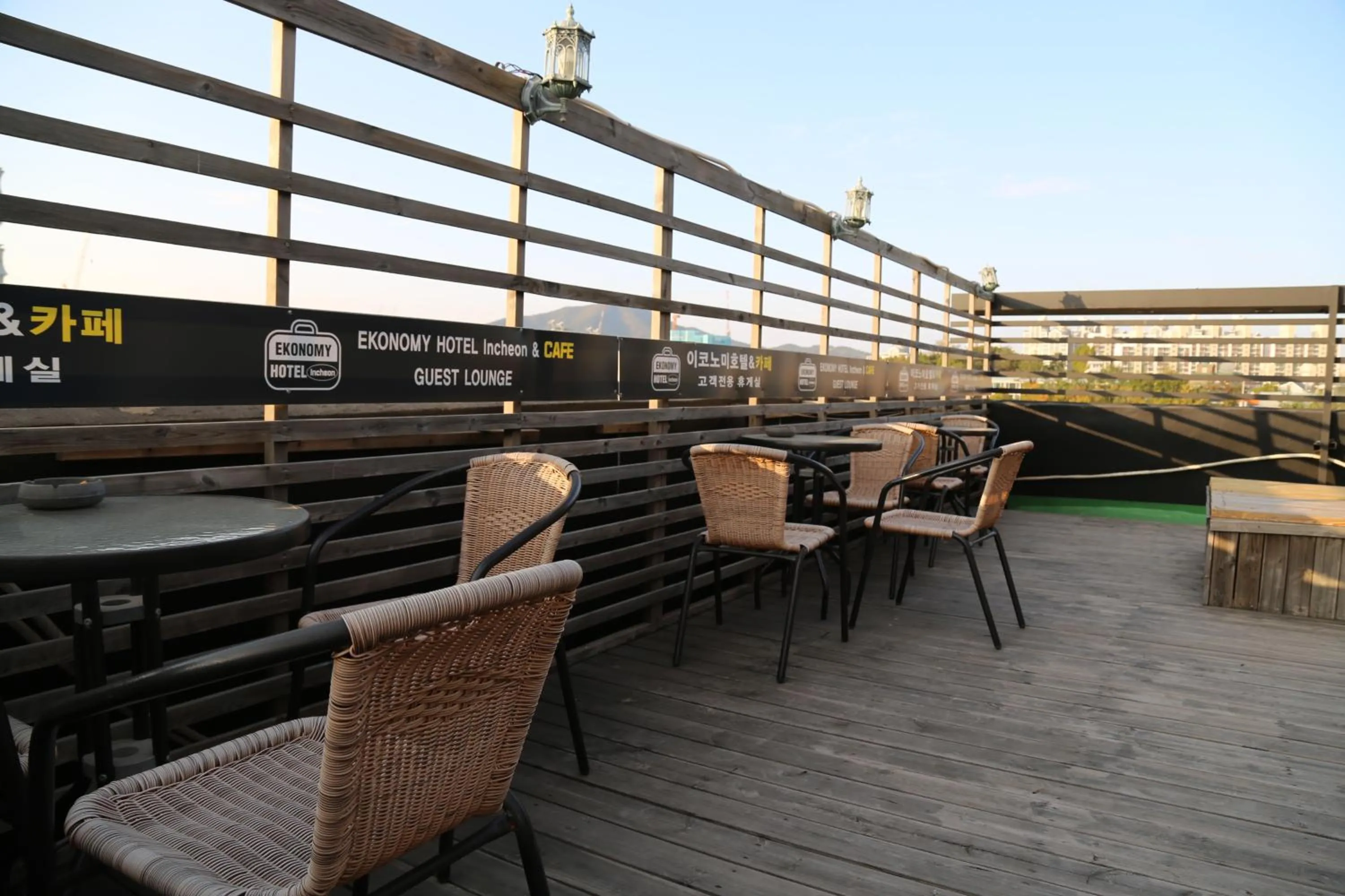 Balcony/Terrace in Ekonomy Hotel Incheon