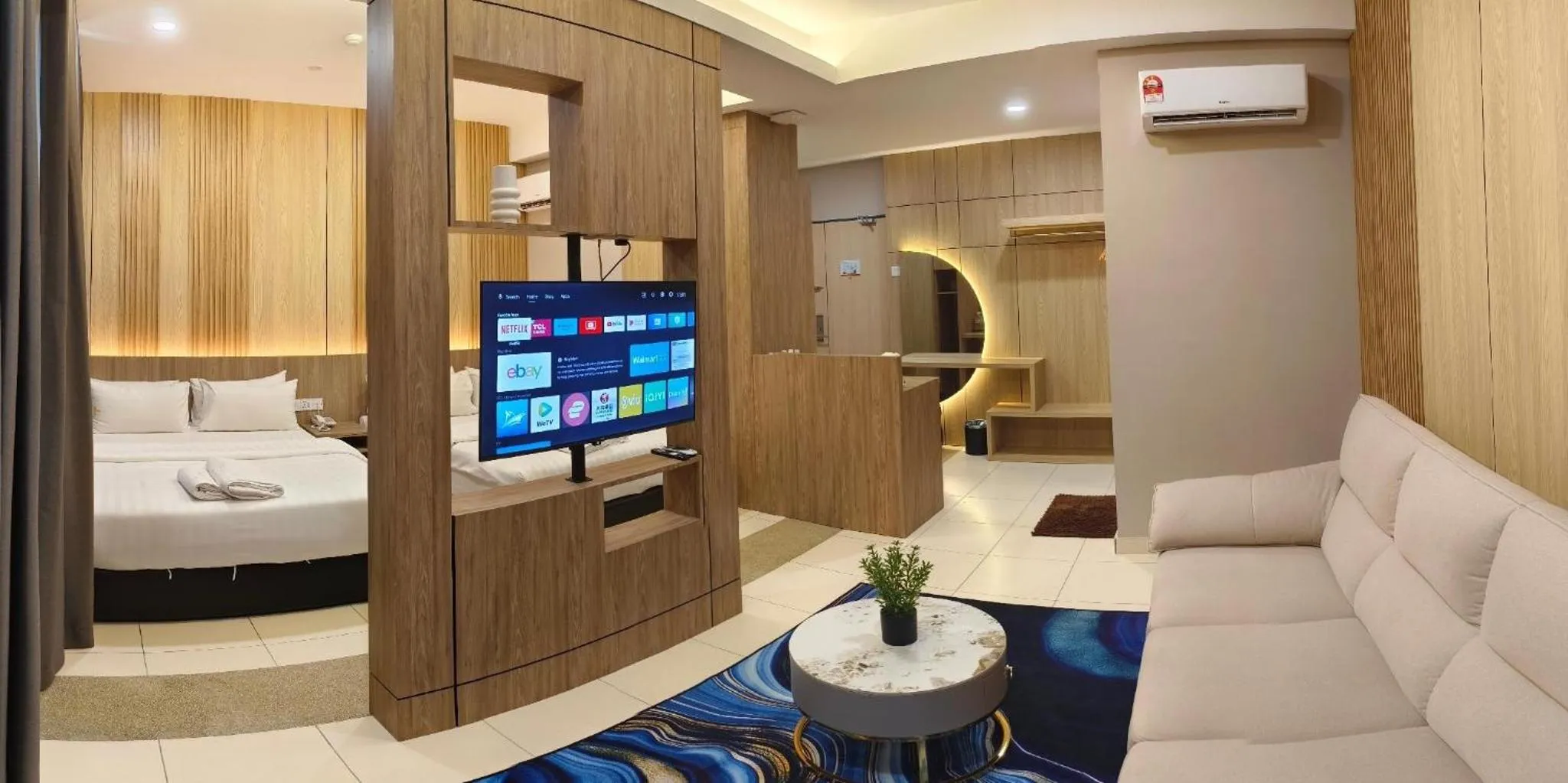 Bed in Hotel Golden View Nilai