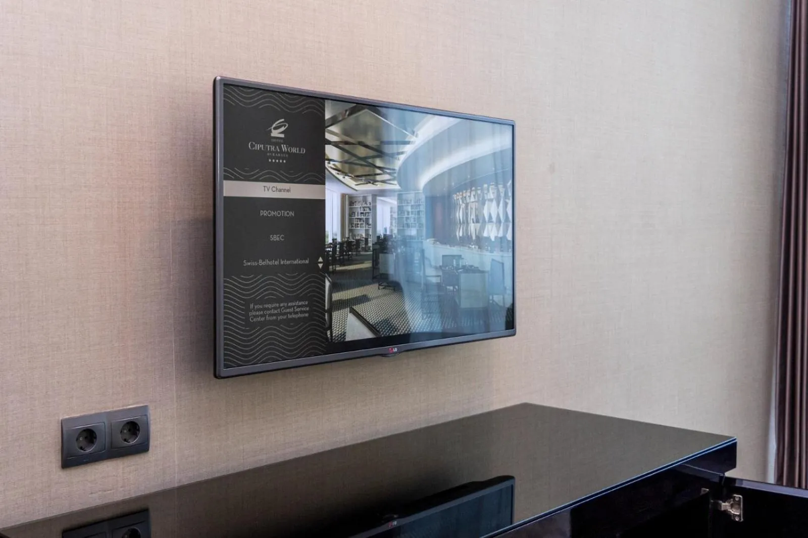 TV and multimedia in Hotel Ciputra World Surabaya managed by Swiss-Belhotel International