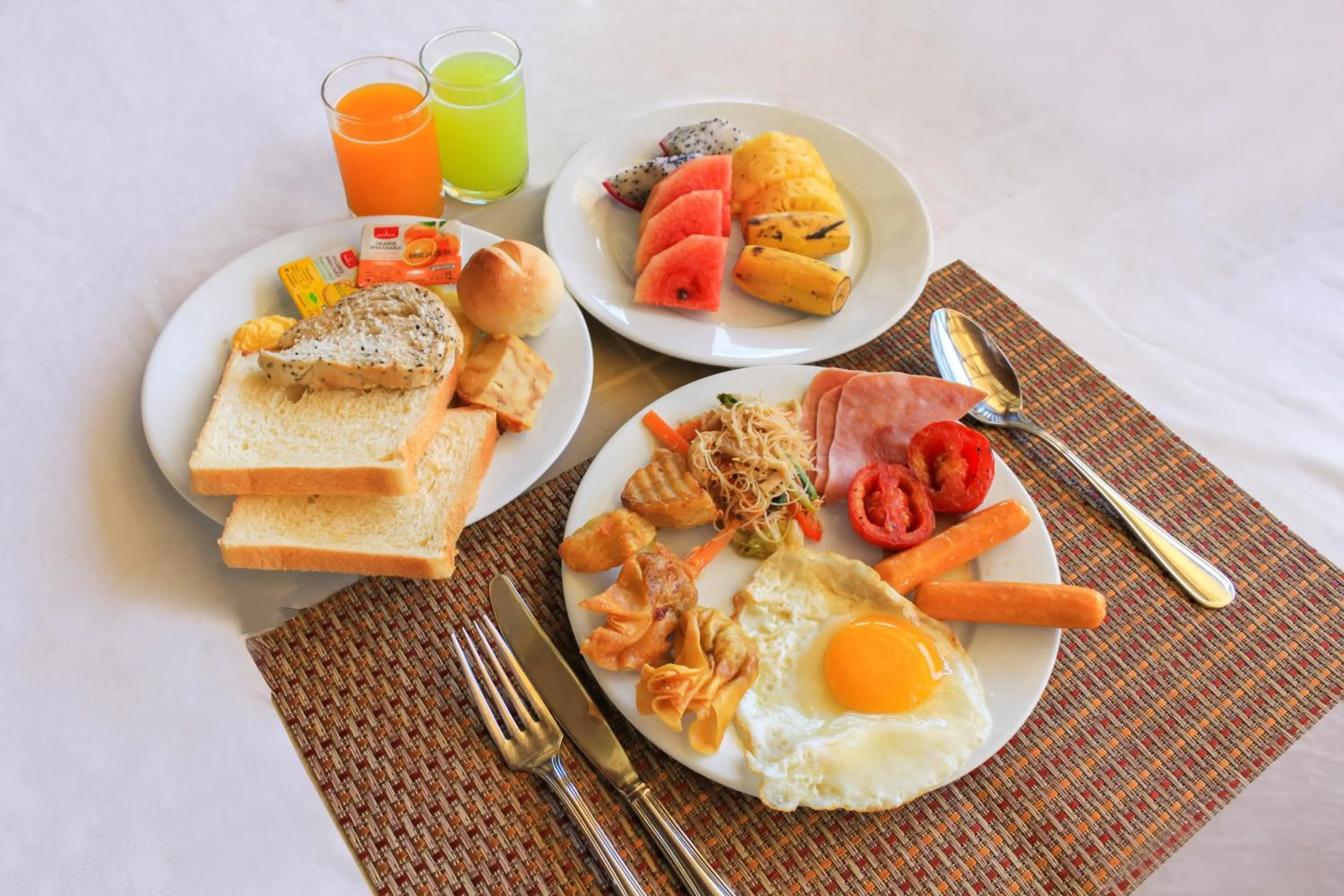 Buffet breakfast in Cheathata CTS Hotel Siem Reap