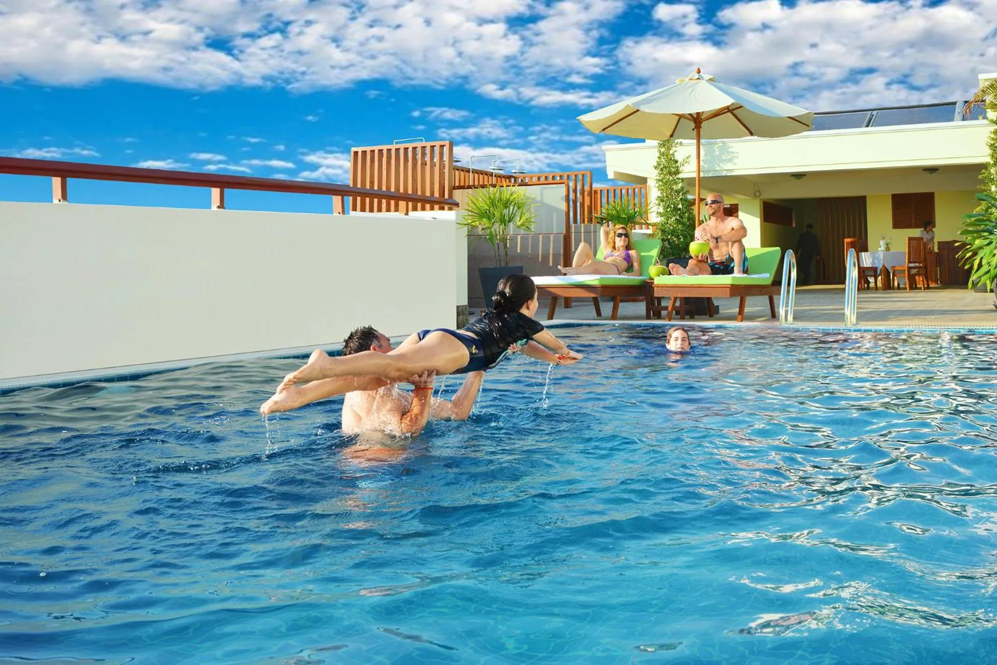 Swimming pool in Cheathata CTS Hotel Siem Reap