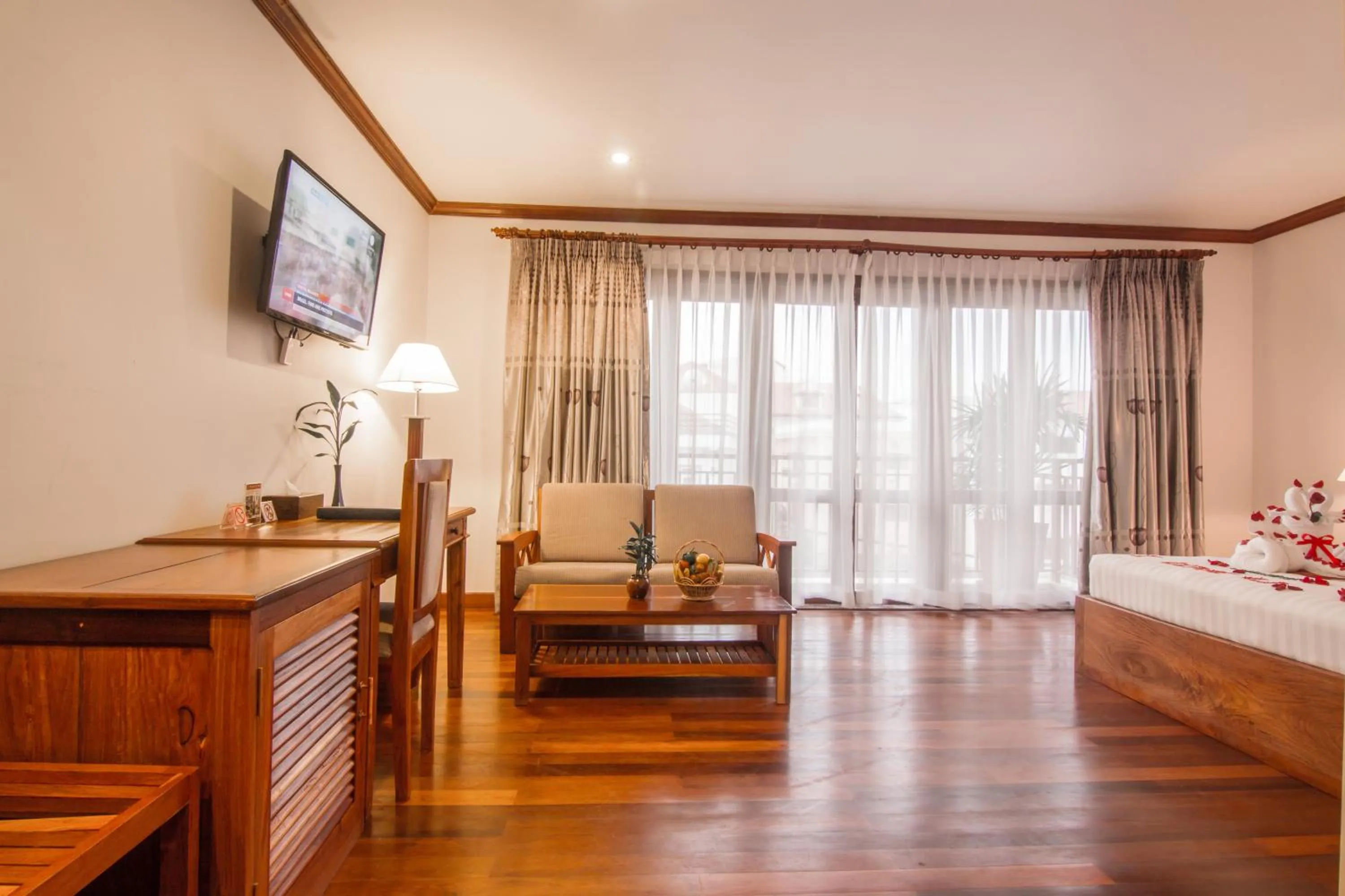 Bedroom, Bed in Cheathata CTS Hotel Siem Reap