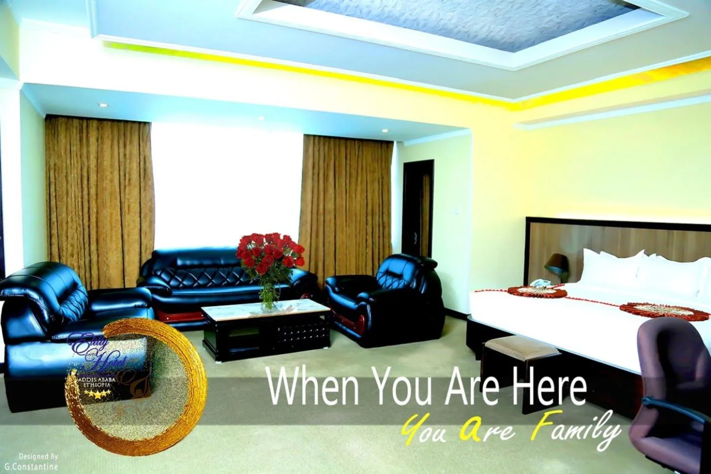 Bed in Elilly International Hotel