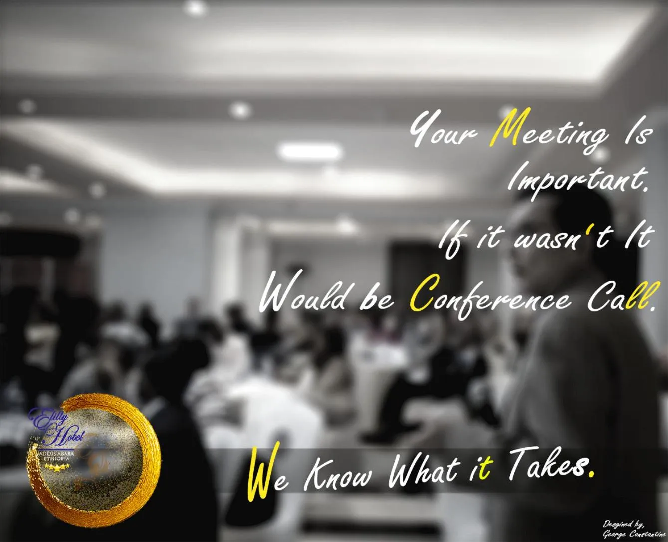 Text overlay in Elilly International Hotel