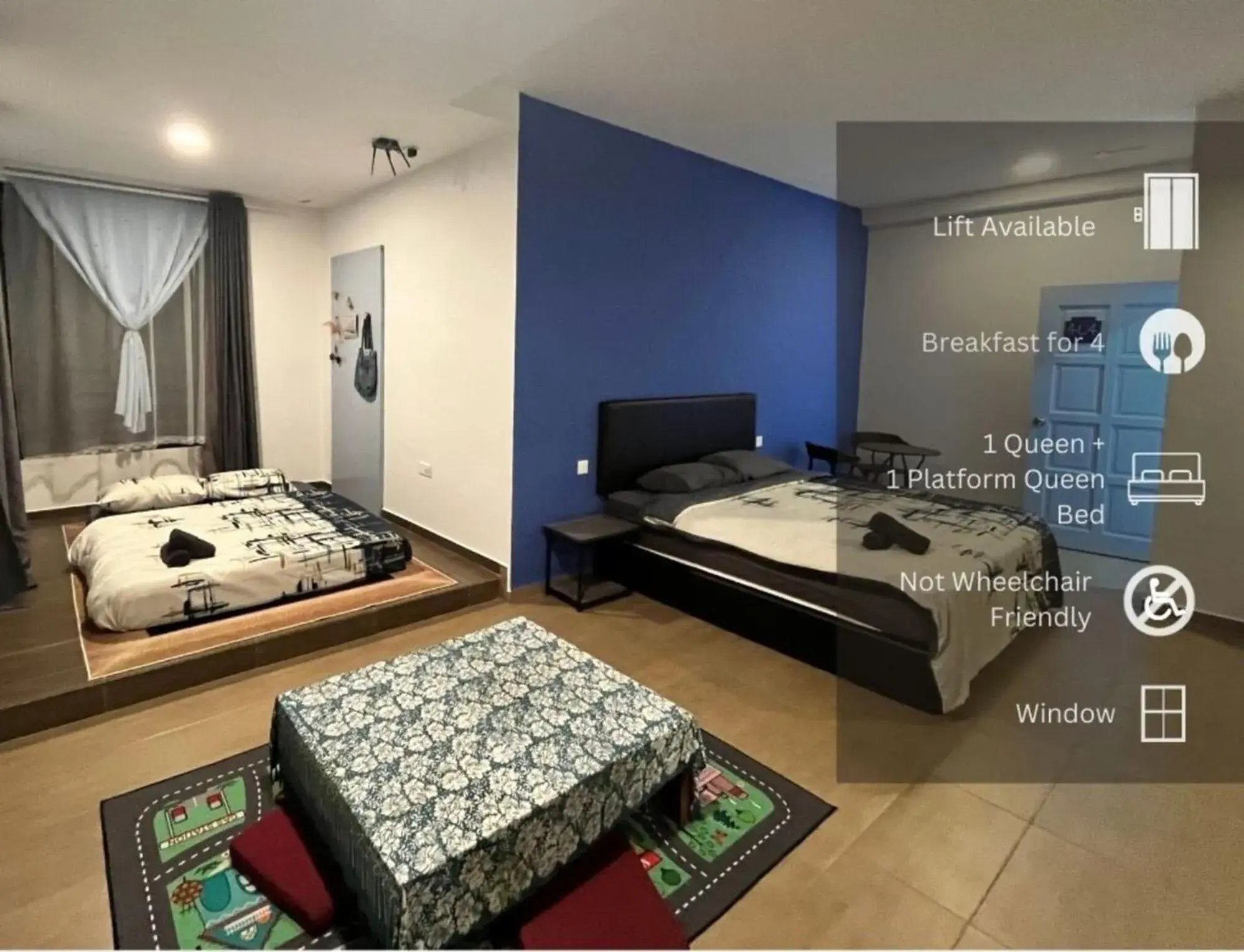 Luxury Quadruple Room in Hotel Lavie at Centrum Luxury Quadruple Room in Hotel Lavie at Centrum