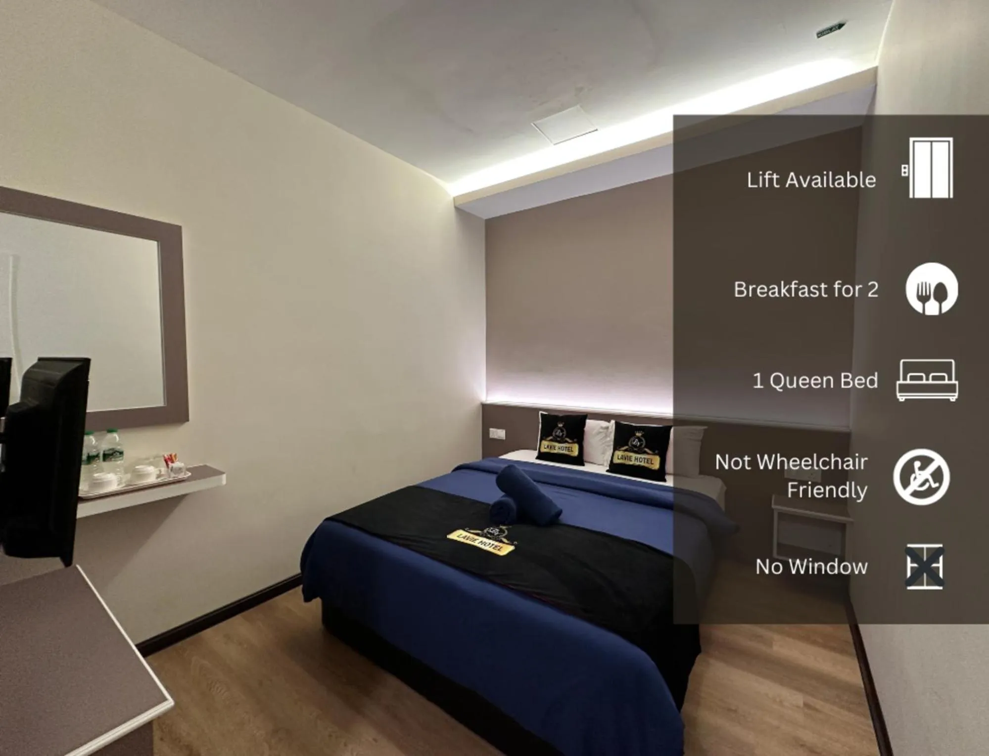 Bed in Hotel Lavie at Centrum