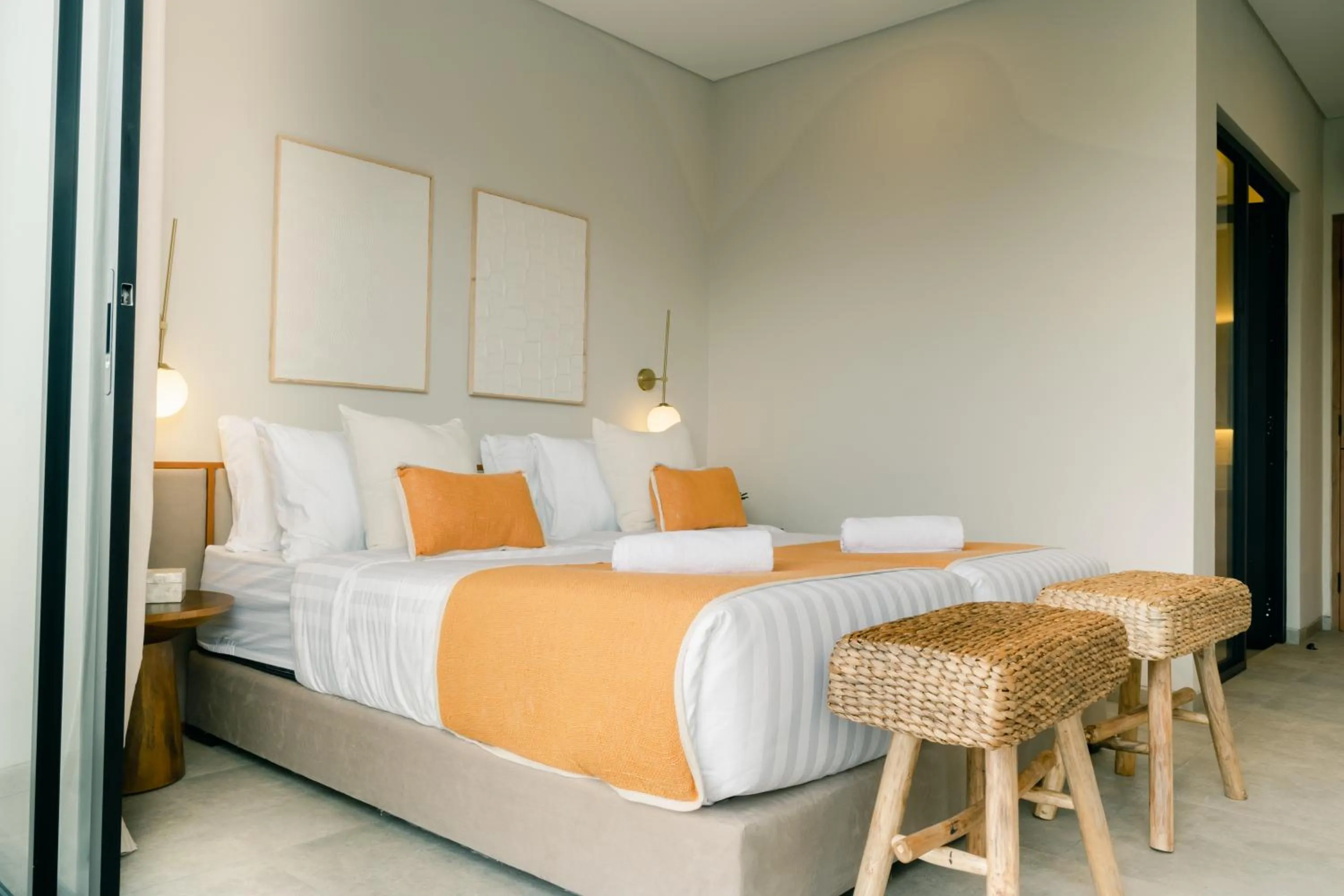 Bedroom, Bed in The Menuai Bali Villas Canggu