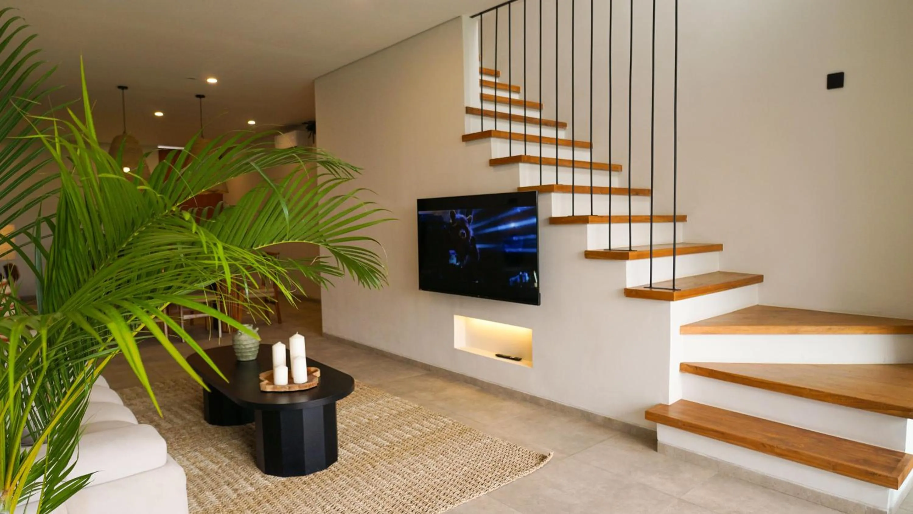 Living room in The Menuai Bali Villas Canggu