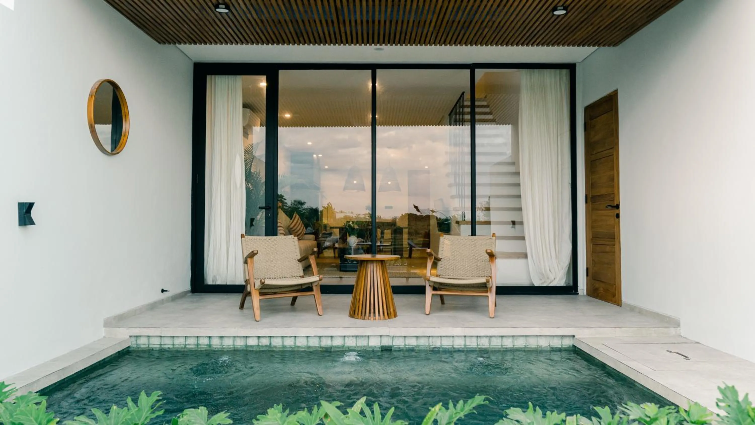 Seating area in The Menuai Bali Villas Canggu