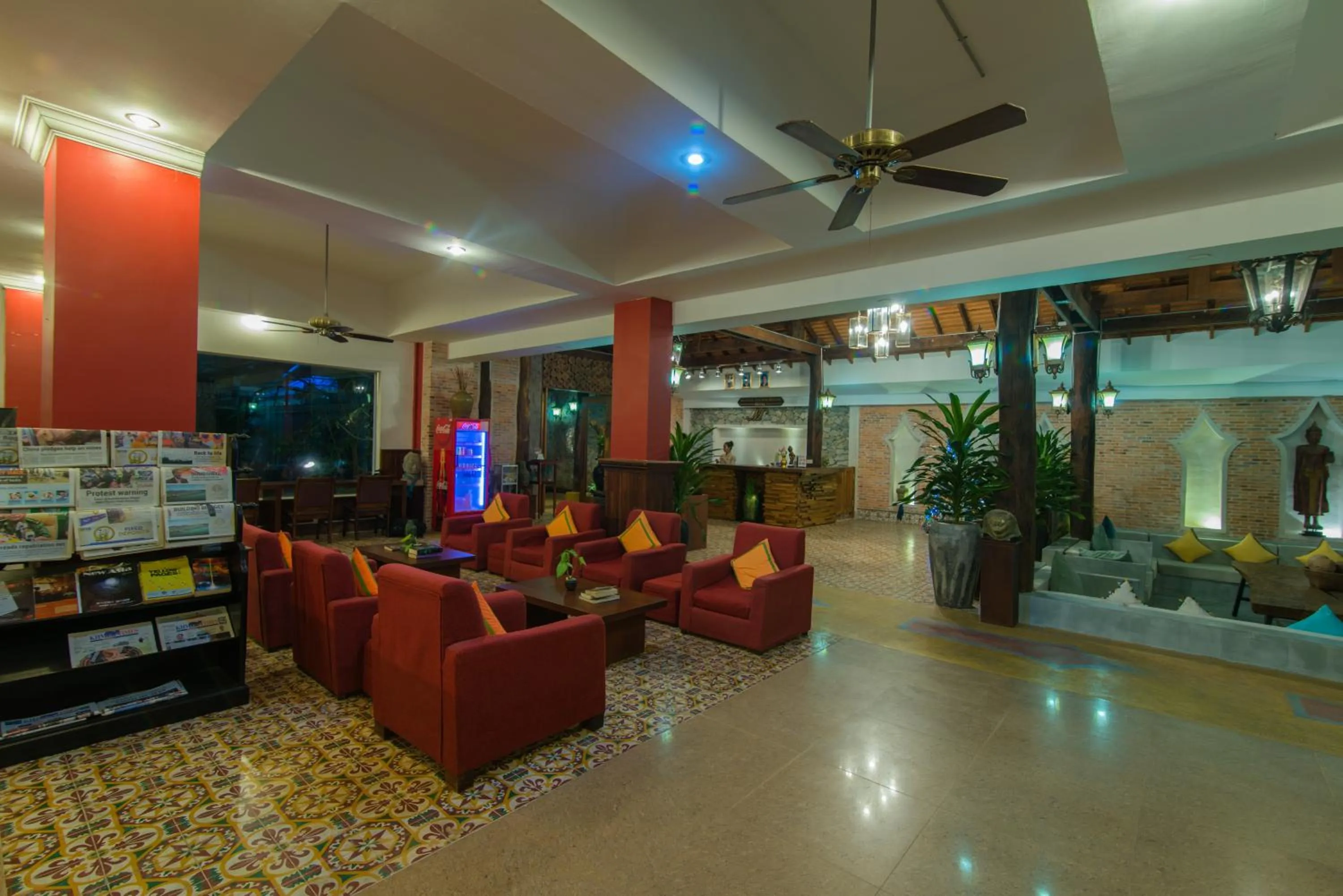 Seating area in Mekong Angkor Deluxe Hotel