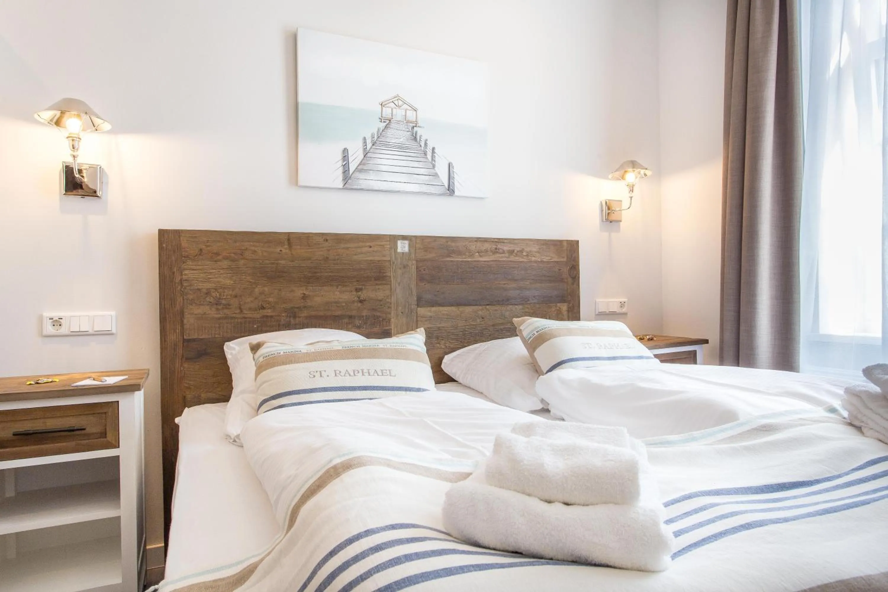 Bed in Hotel Achterum Greetsiel