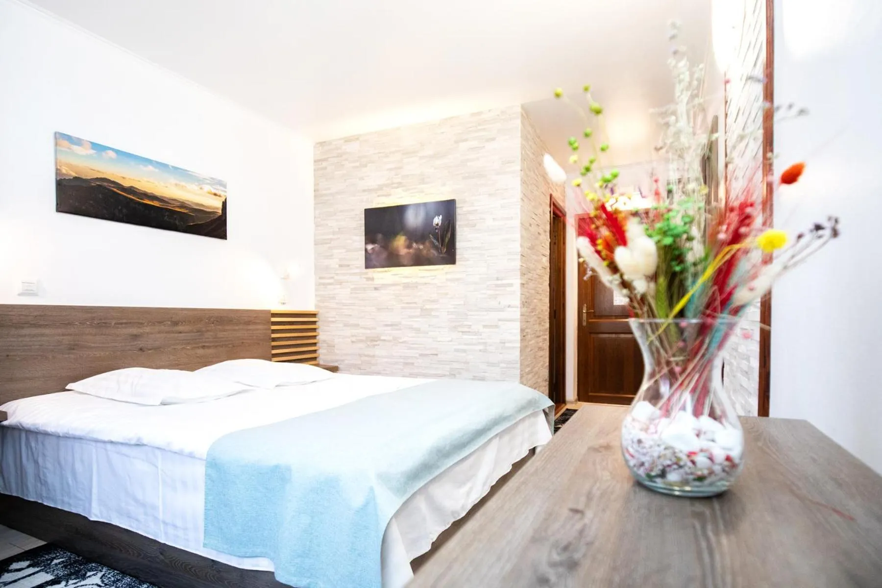 Bed in Hotel Riviera