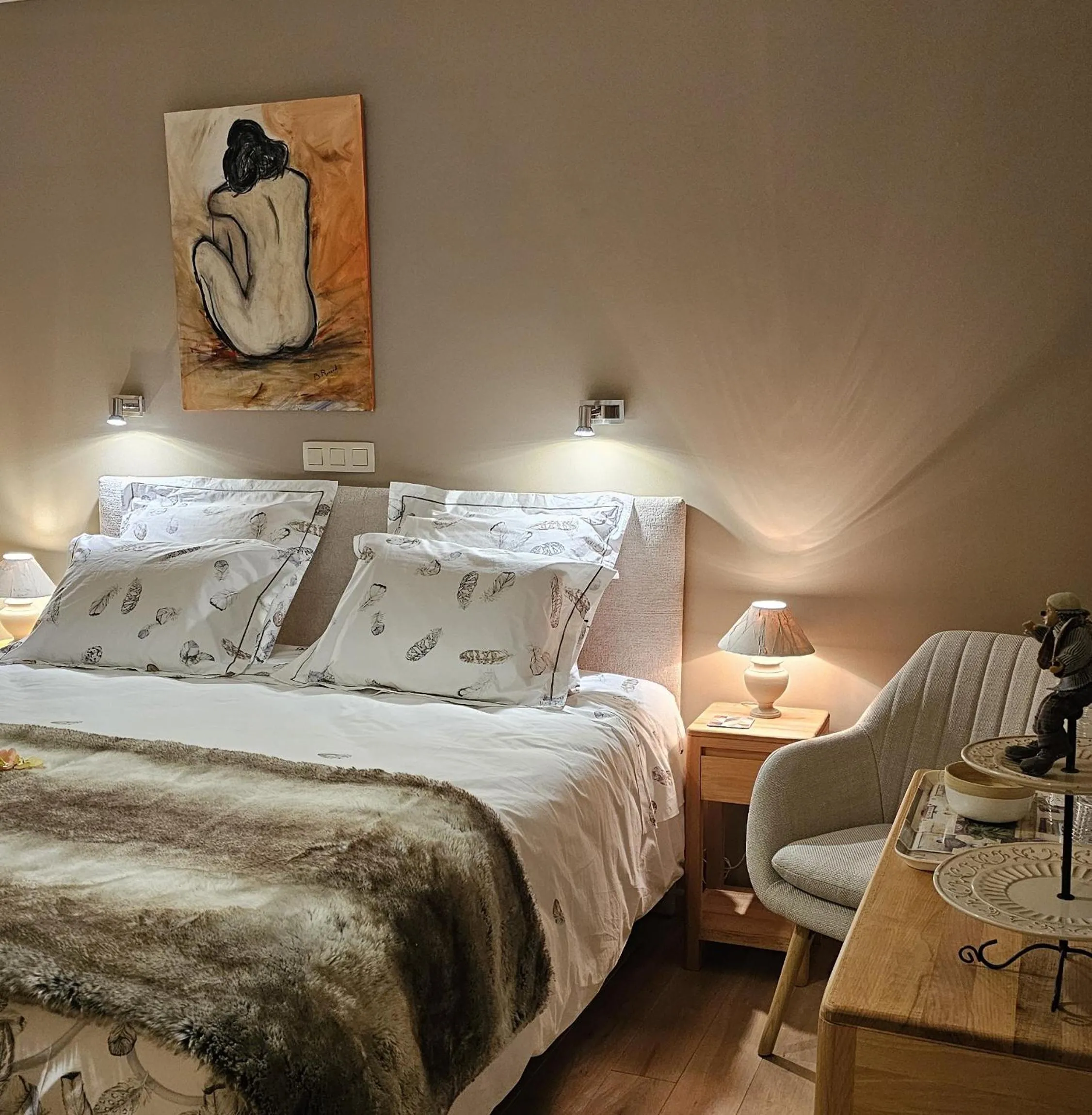 Bed in B&B La Chabetaine