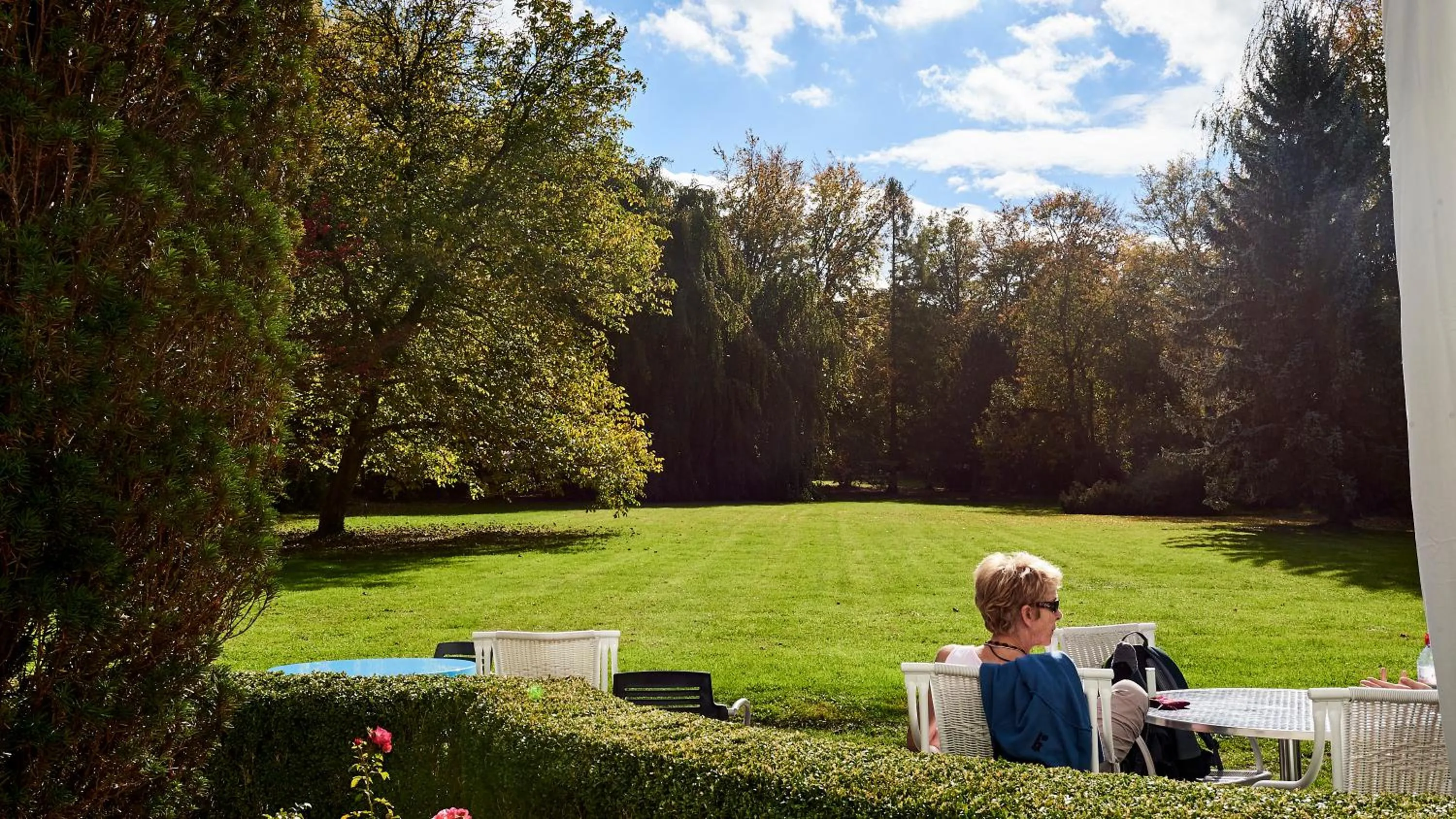Garden view in Klosterhotel Kreuz