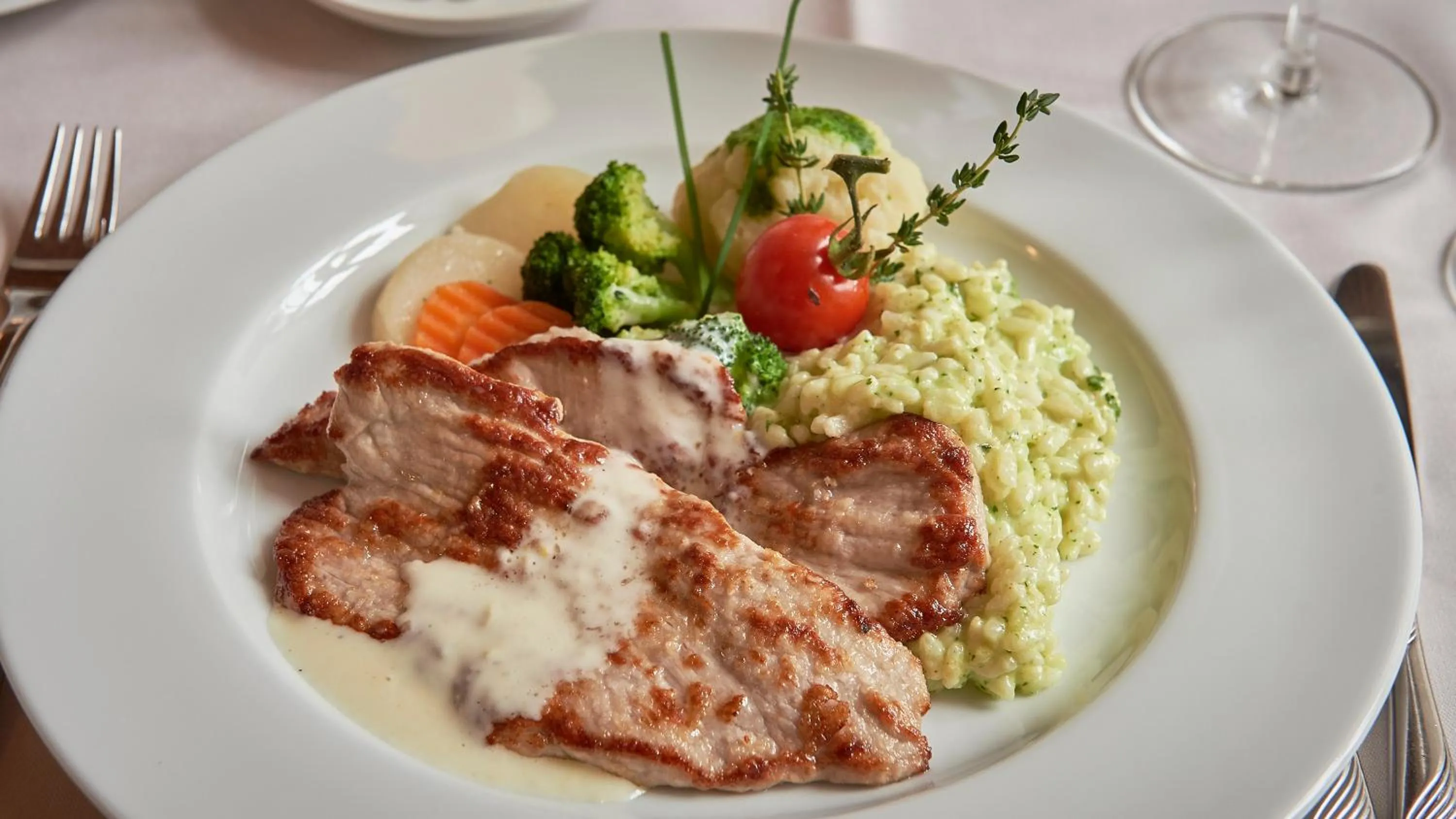 Food close-up in Klosterhotel Kreuz