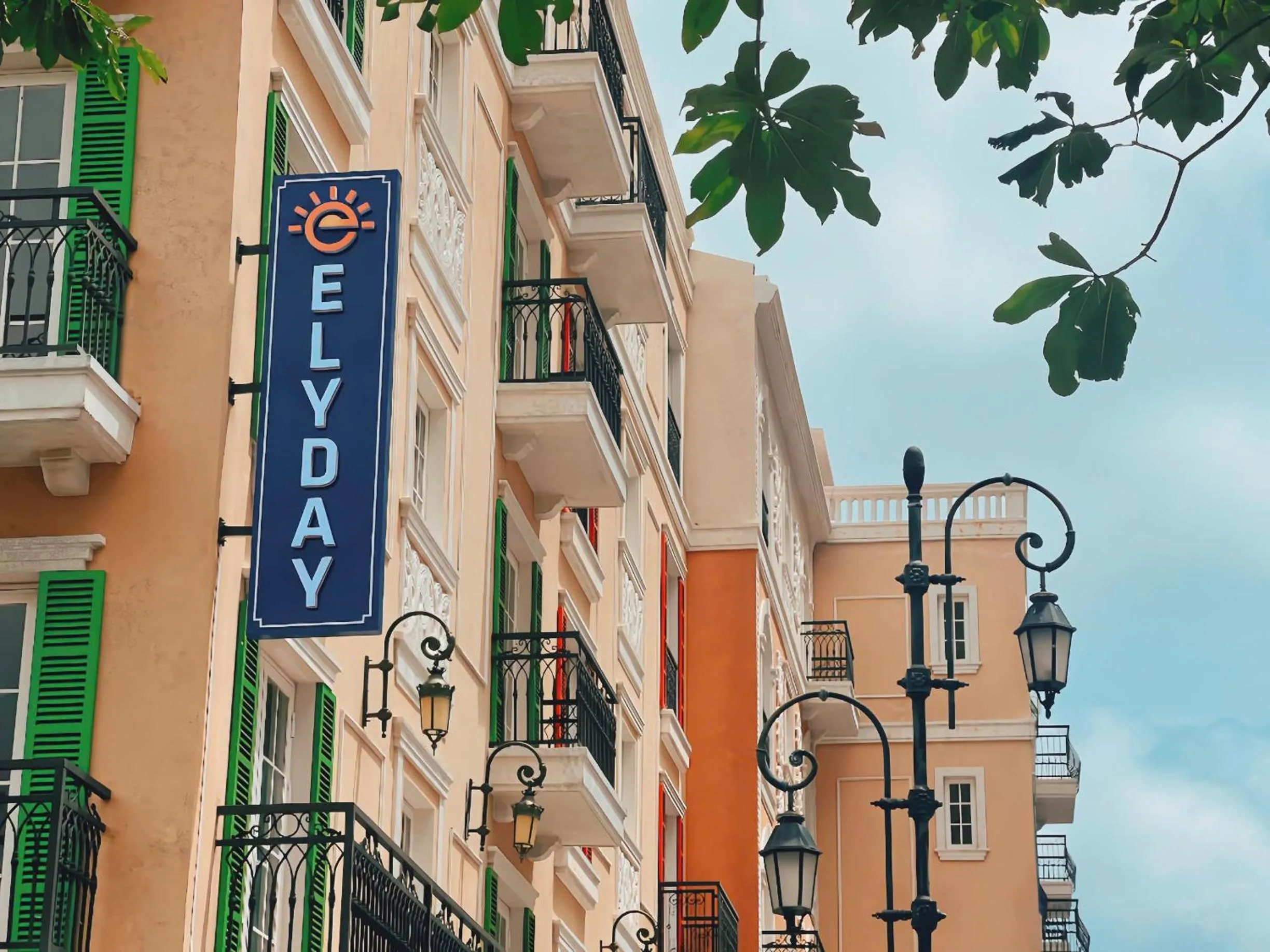 Logo/Certificate/Sign in Elyday Apartment Hillside Phu Quoc - Sea & Firework view