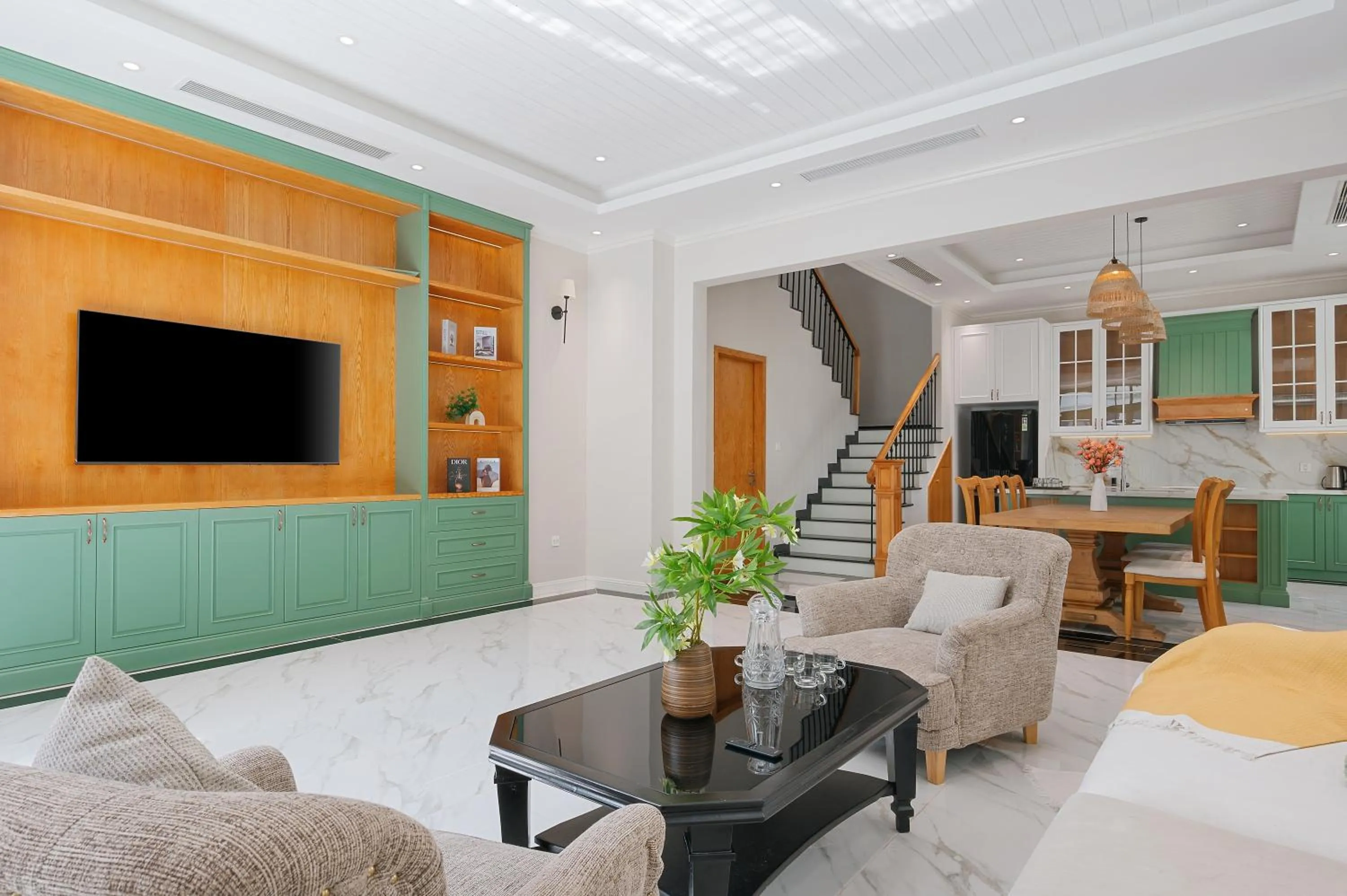 Living room in Elyday Apartment Hillside Phu Quoc - Sea & Firework view