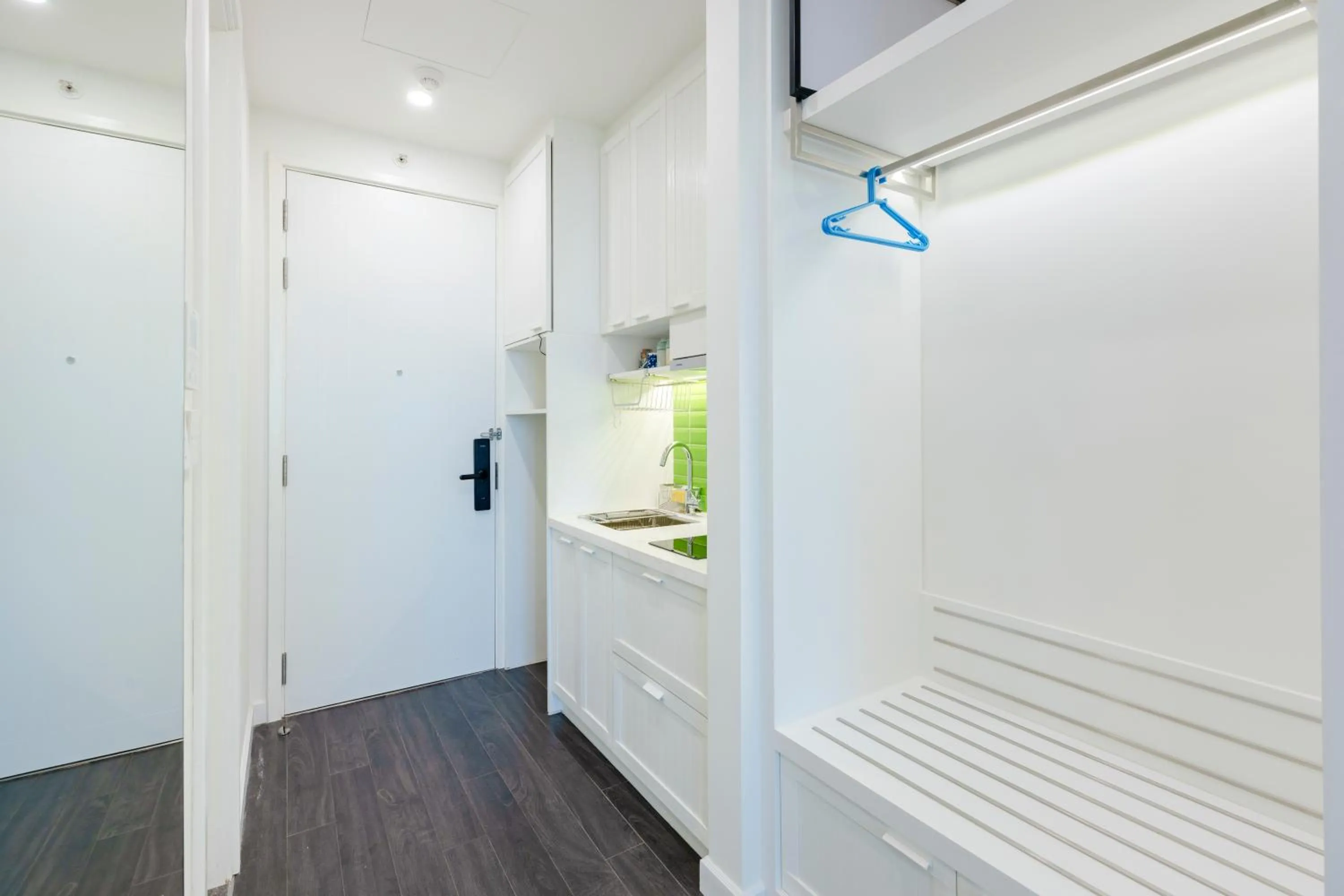 Kitchen or kitchenette, Bed in Elyday Apartment Hillside Phu Quoc - Sea & Firework view