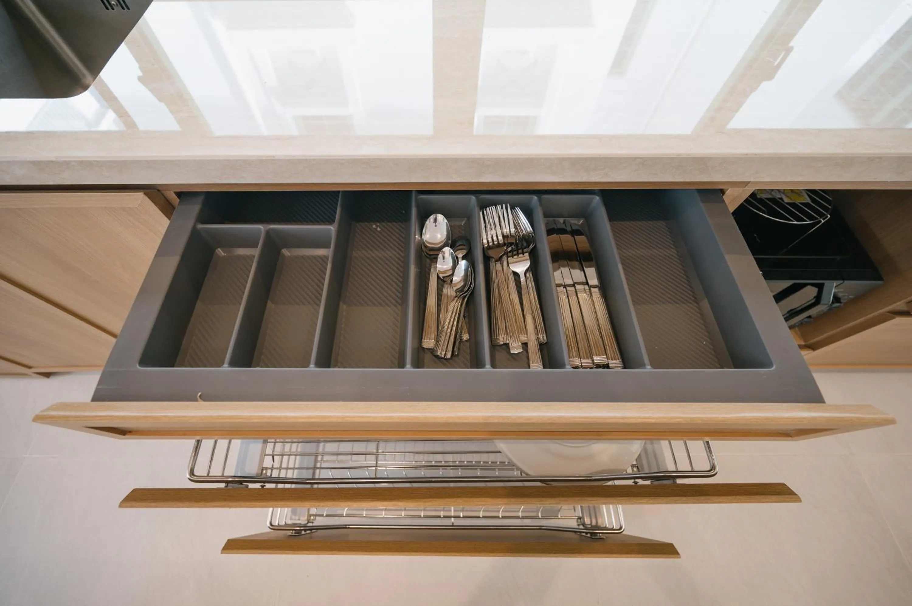 Kitchen or kitchenette in Elyday Apartment Hillside Phu Quoc - Sea & Firework view