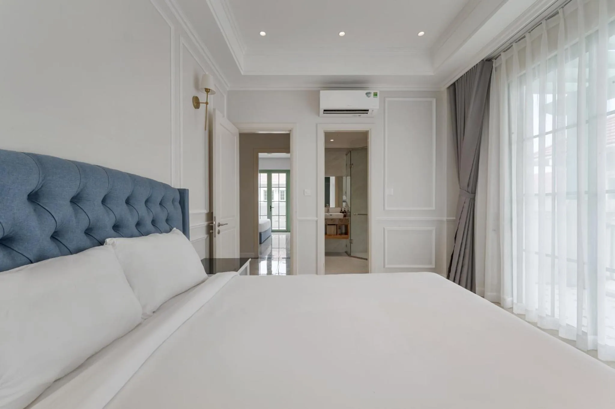 Bedroom, Bed in Elyday Apartment Hillside Phu Quoc - Sea & Firework view