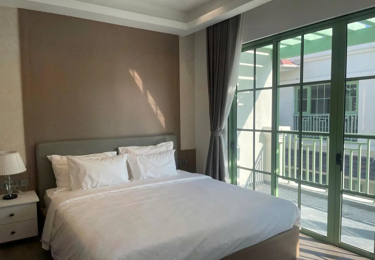 View (from property/room), Bed in Elyday Apartment Hillside Phu Quoc - Sea & Firework view