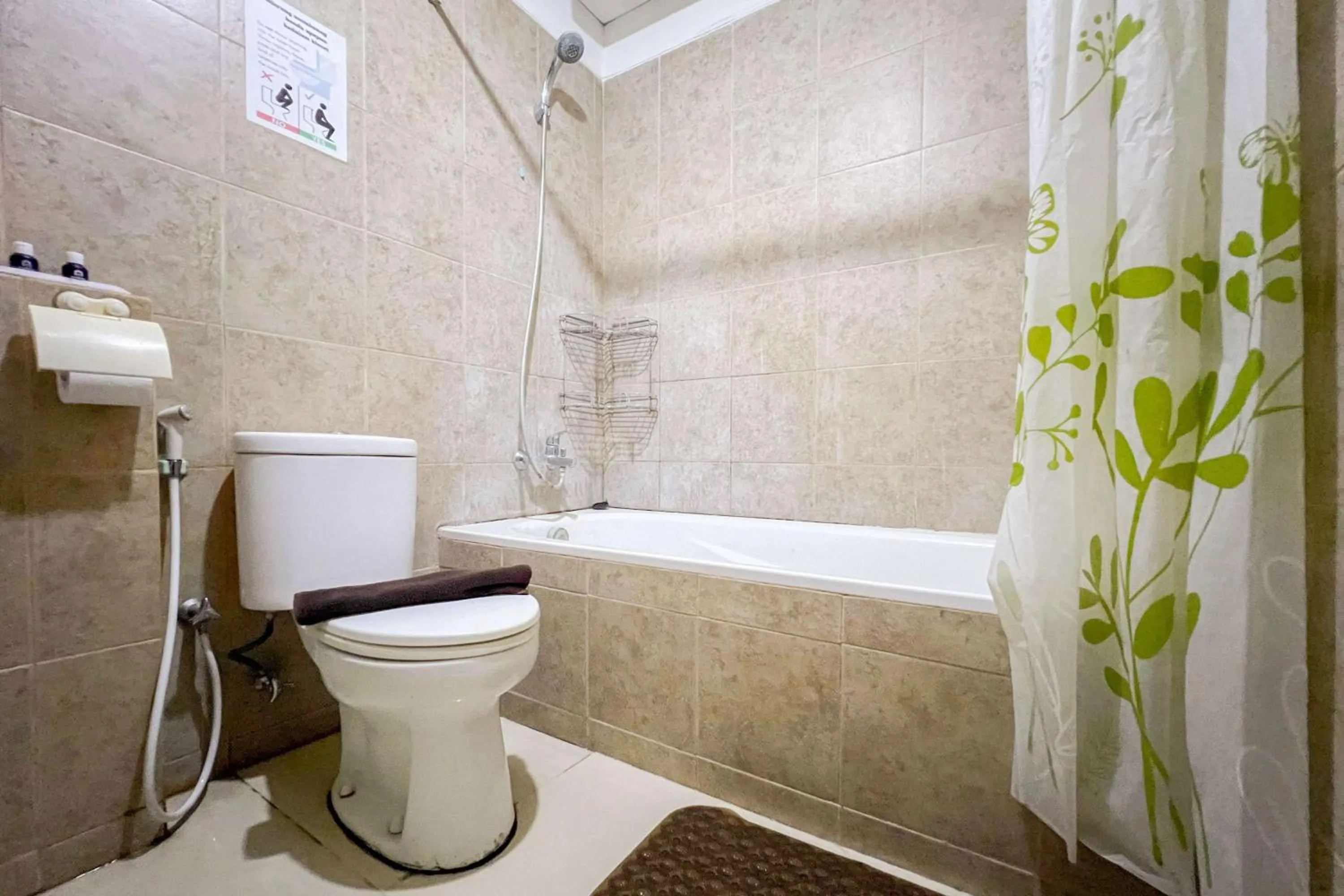 Bathroom in Cozy 1BR at Marbella Suites Dago Pakar Bandung Apartment By Travelio