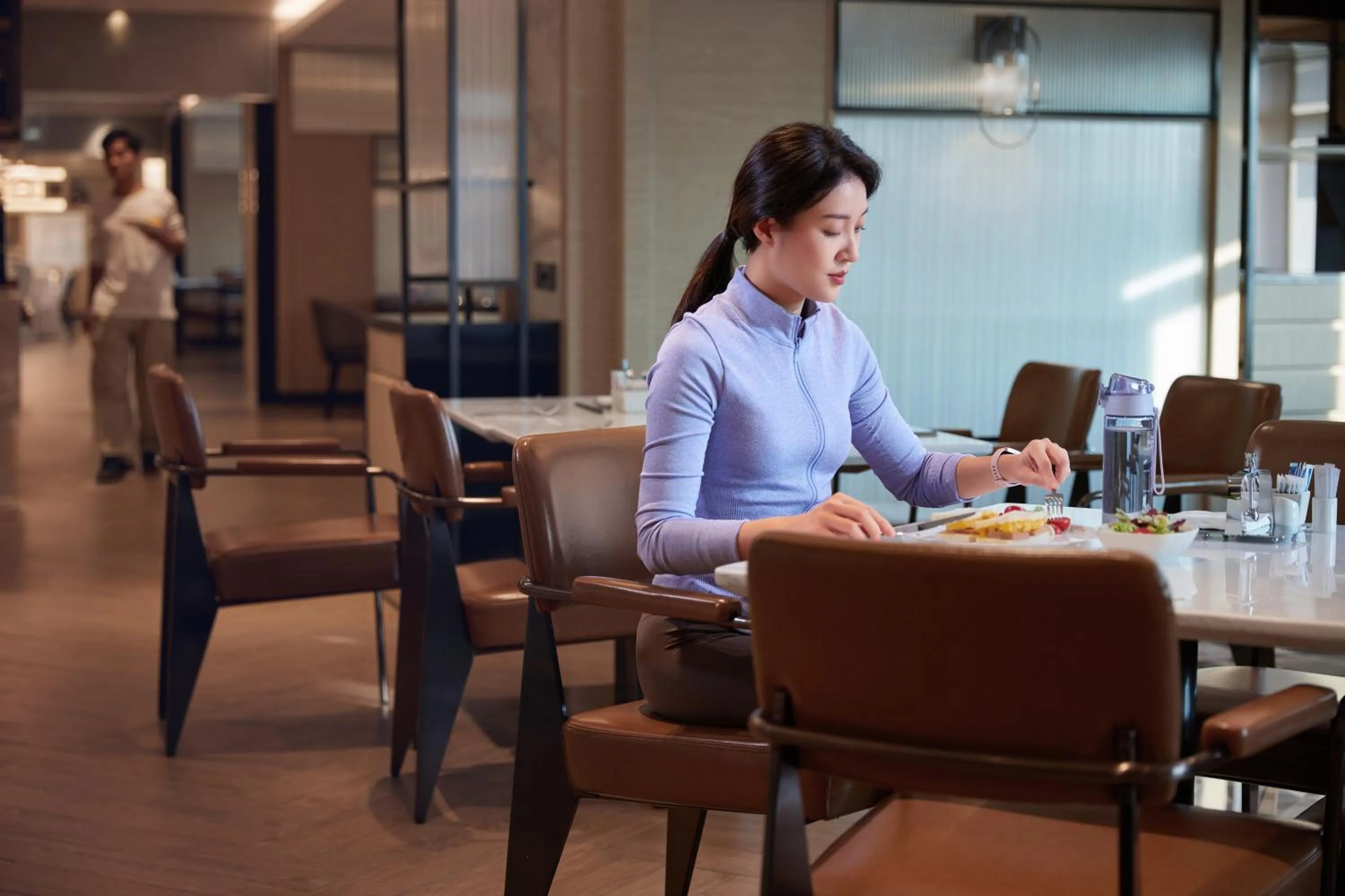 Breakfast in Courtyard by Marriott Anji-Beside Zhebei Mall and Jiuzhou Mall,Live in downtown