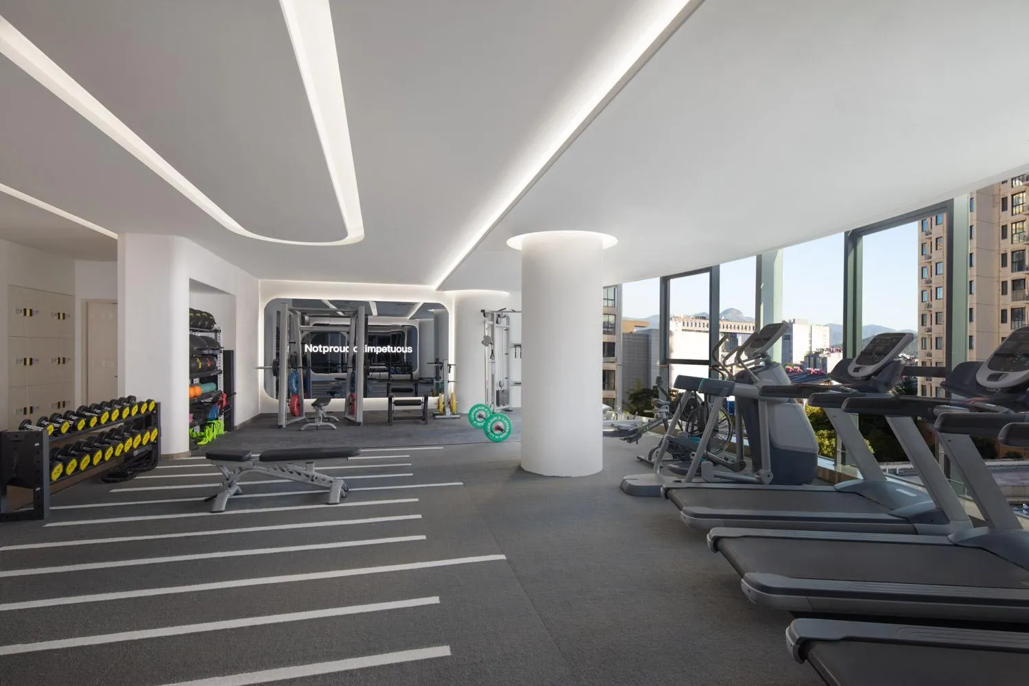 Fitness centre/facilities in Courtyard by Marriott Anji-Beside Zhebei Mall and Jiuzhou Mall,Live in downtown