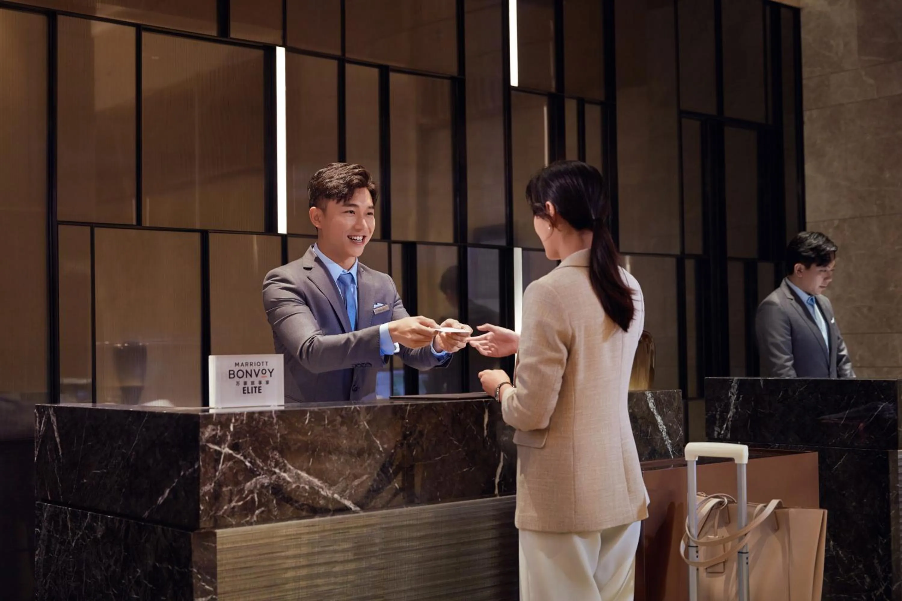 Lobby or reception in Courtyard by Marriott Anji-Beside Zhebei Mall and Jiuzhou Mall,Live in downtown