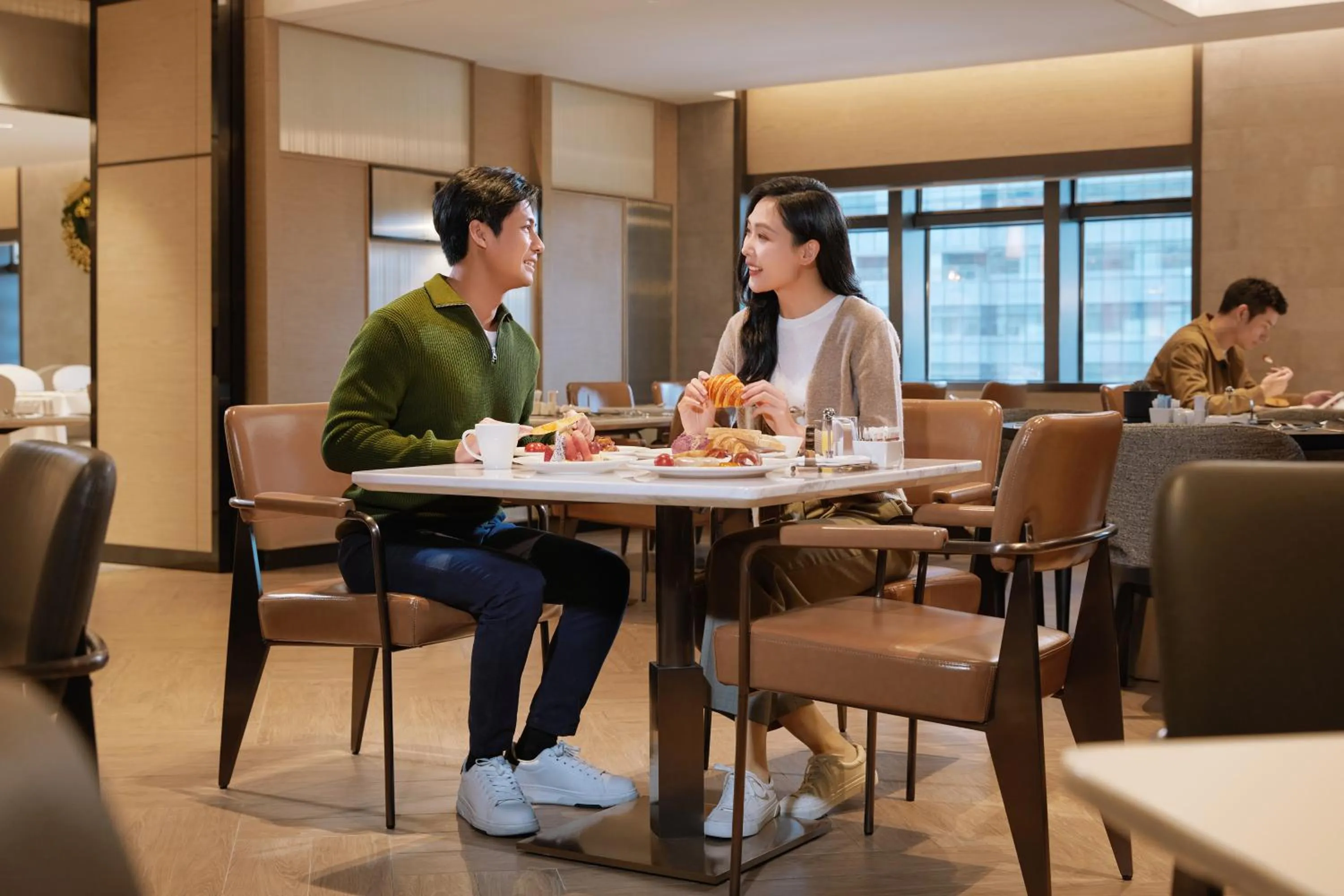 Breakfast in Courtyard by Marriott Anji-Beside Zhebei Mall and Jiuzhou Mall,Live in downtown