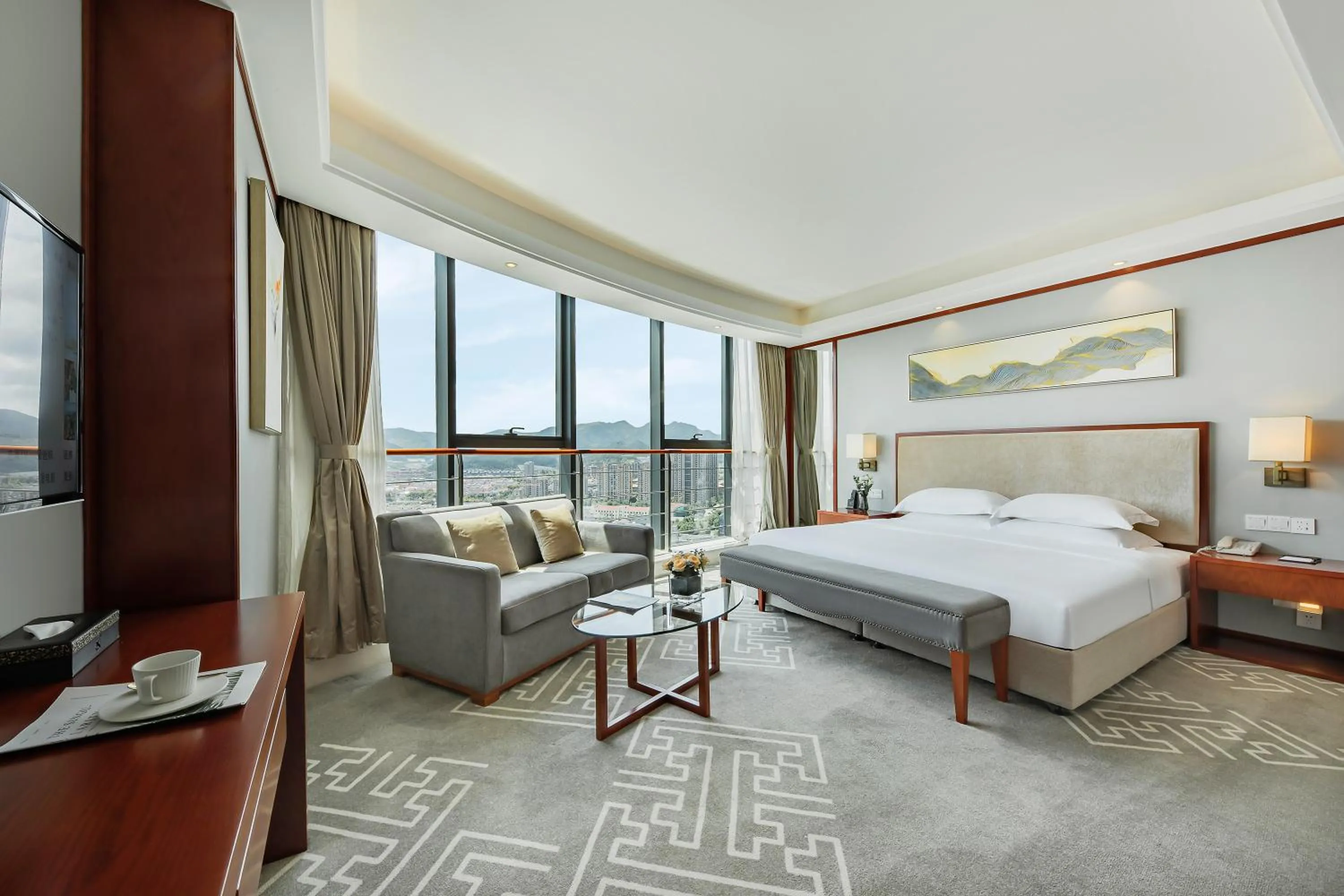 Photo of the whole room, Bed in Courtyard by Marriott Anji-Beside Zhebei Mall and Jiuzhou Mall,Live in downtown