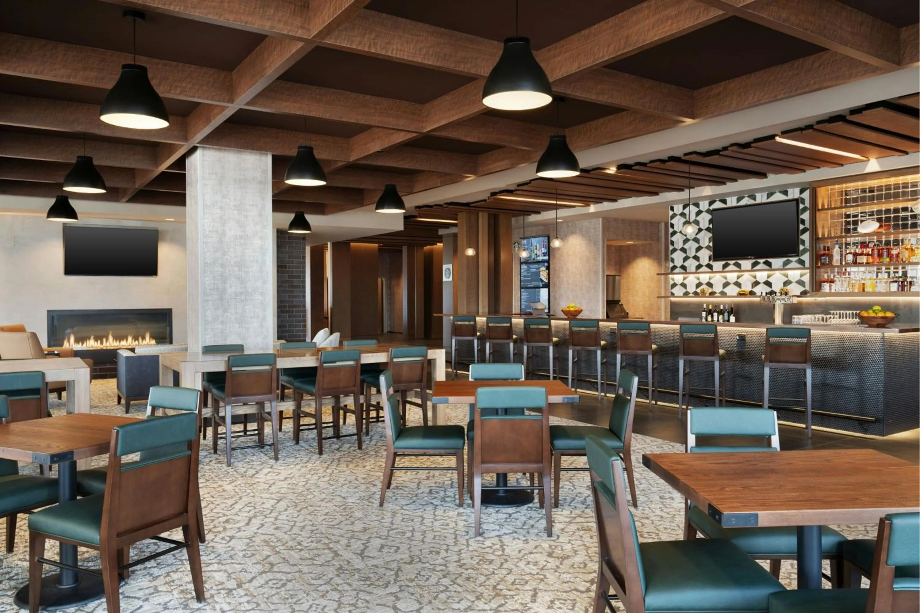 Lounge or bar in Residence Inn by Marriott Milwaukee Brookfield at Poplar Creek