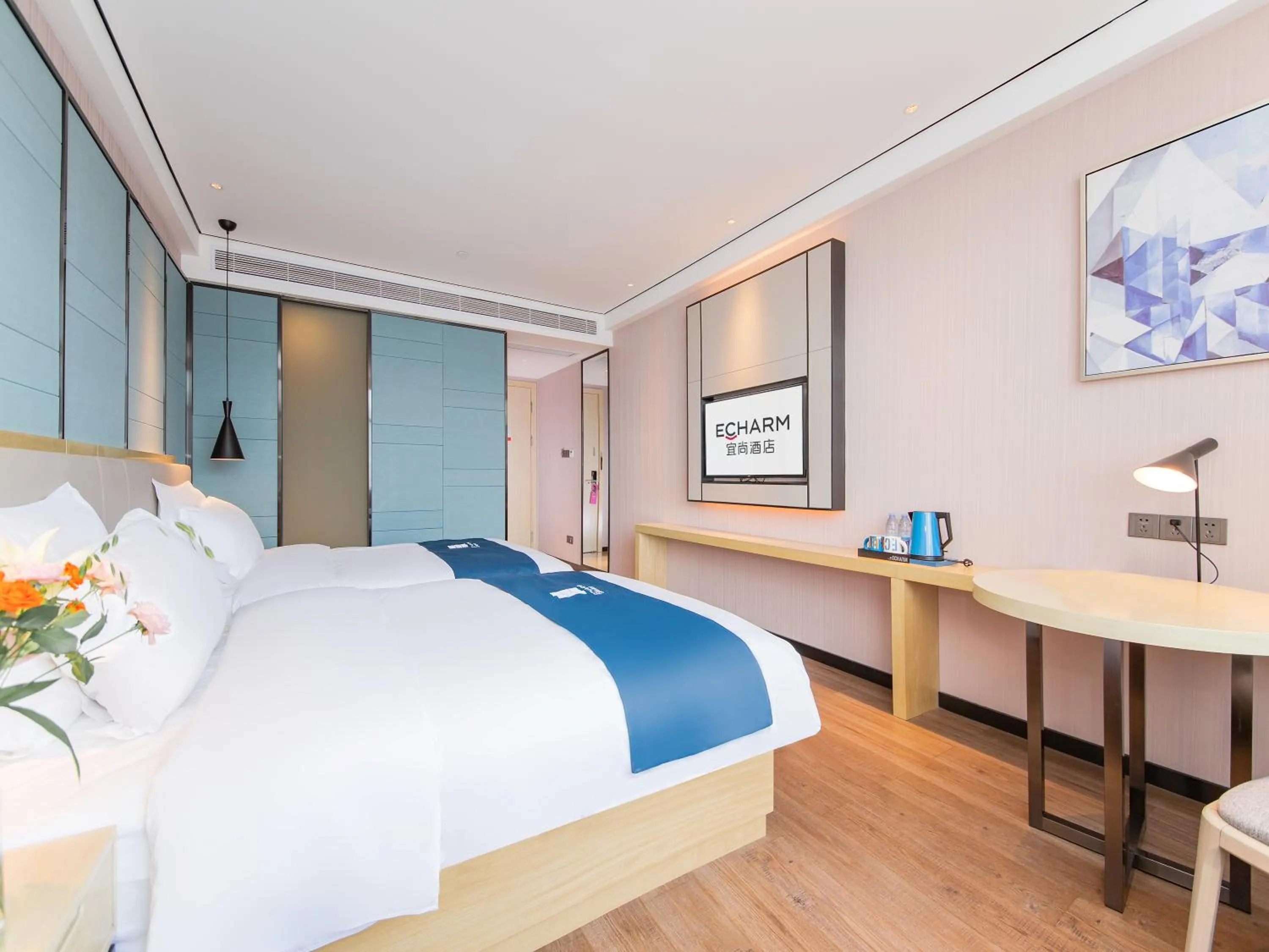 Photo of the whole room in Echarm Hotel - Jingmen Yintai City Jingchu Institute of Technology