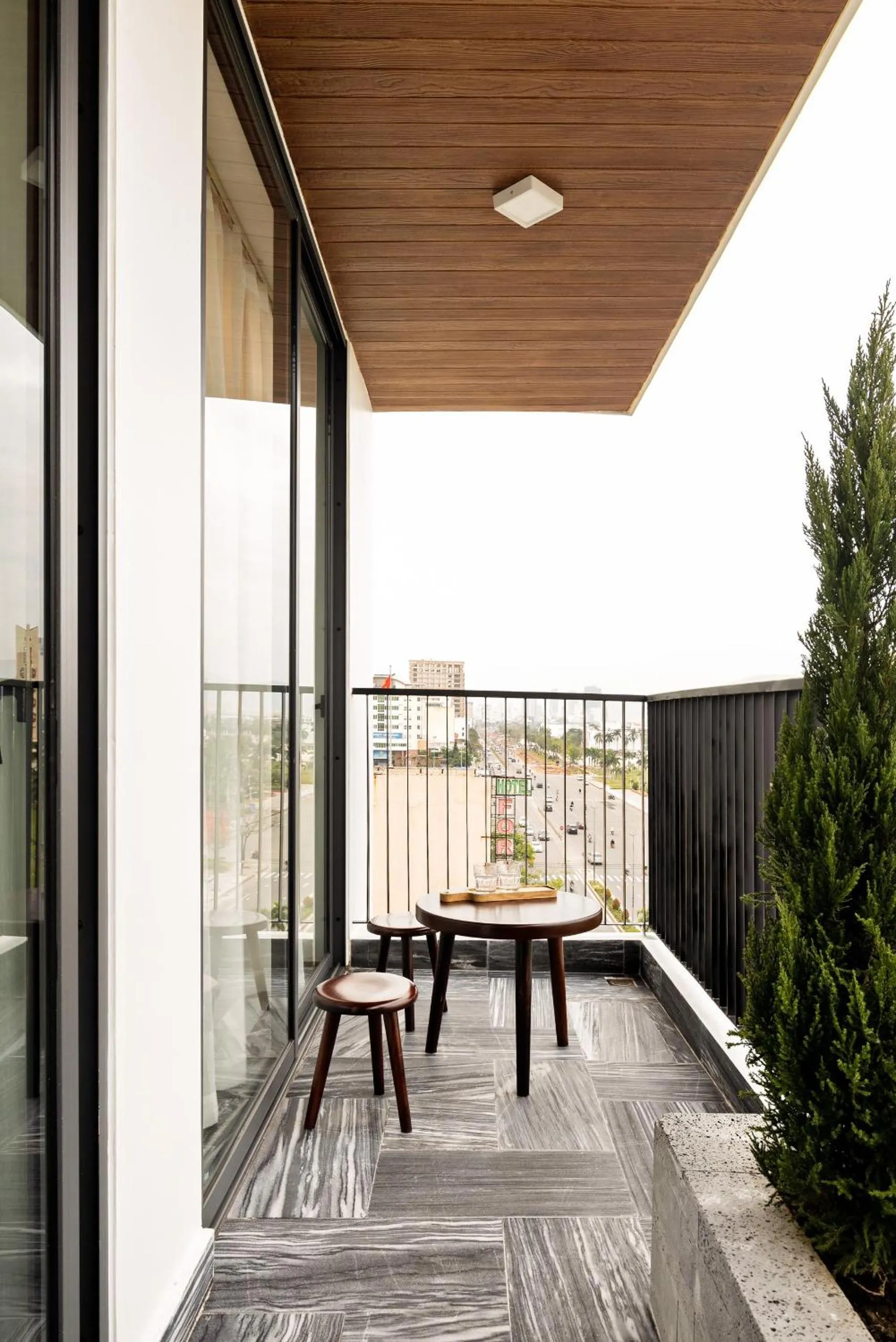 Balcony/Terrace in Hoàng Thịnh Hotel & Apartment Danang