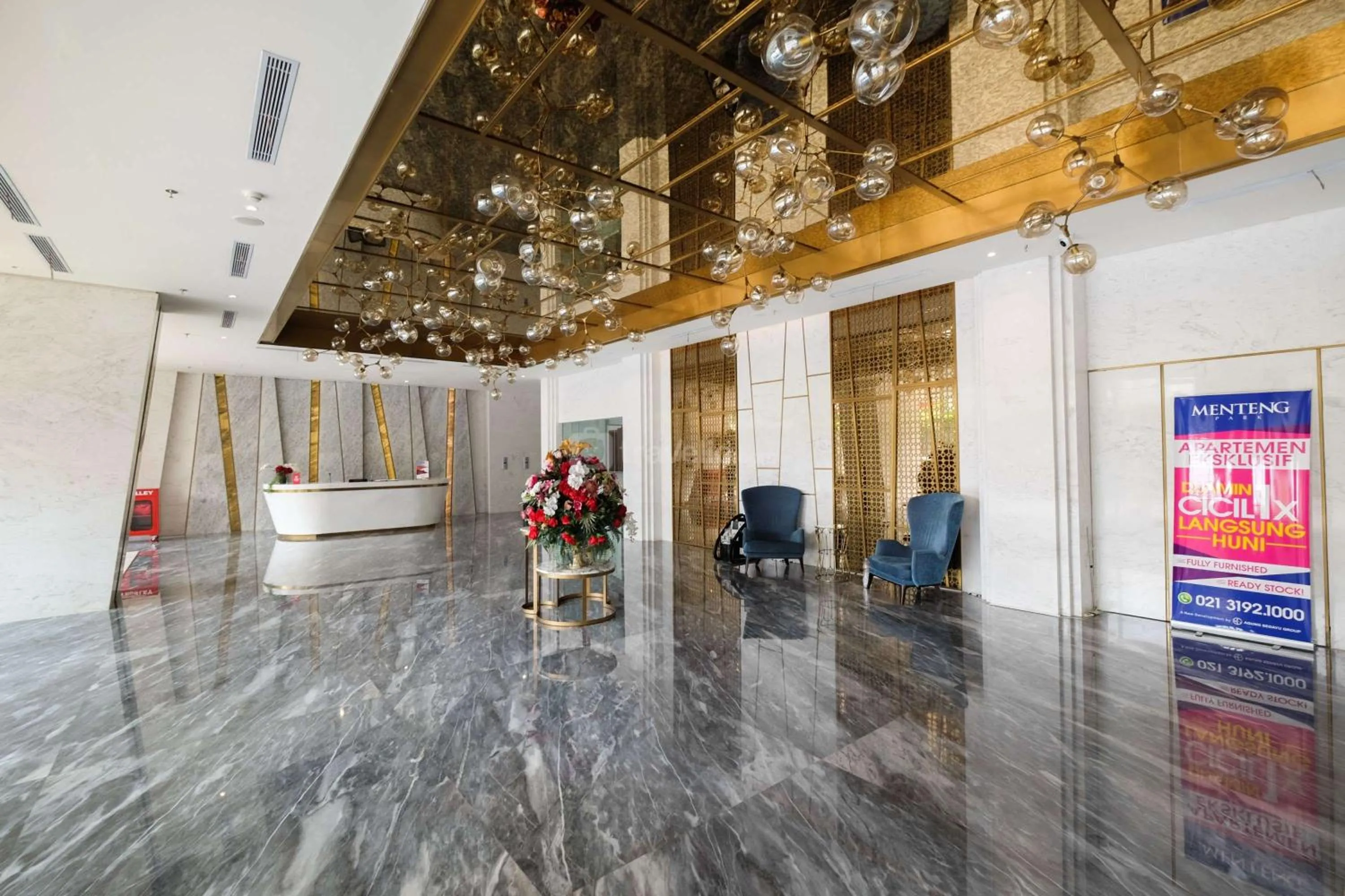 Property building in Comfort and Modern Look Studio Menteng Park Apartment By Travelio