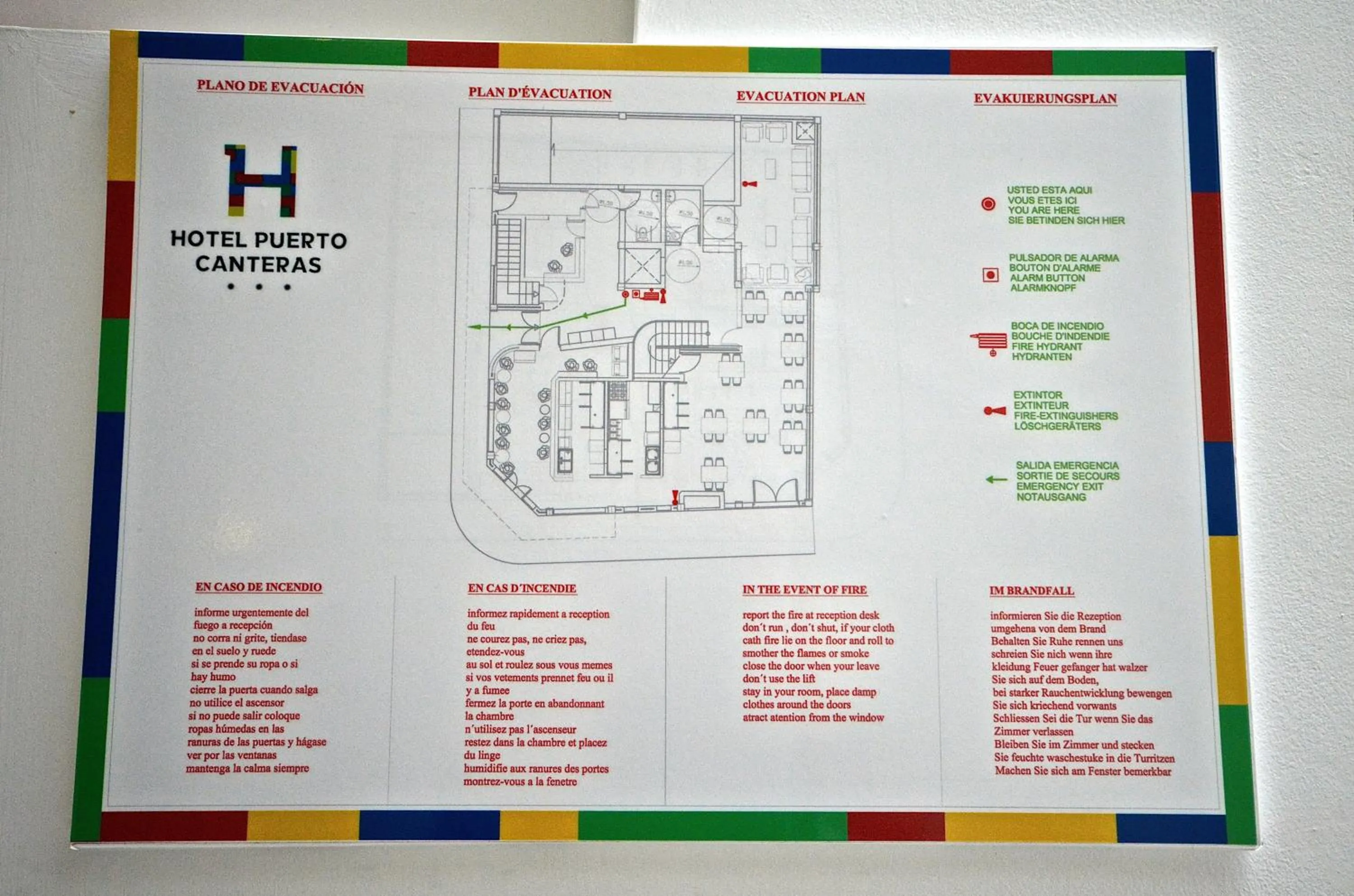 Floor plan in Hotel Puerto Canteras