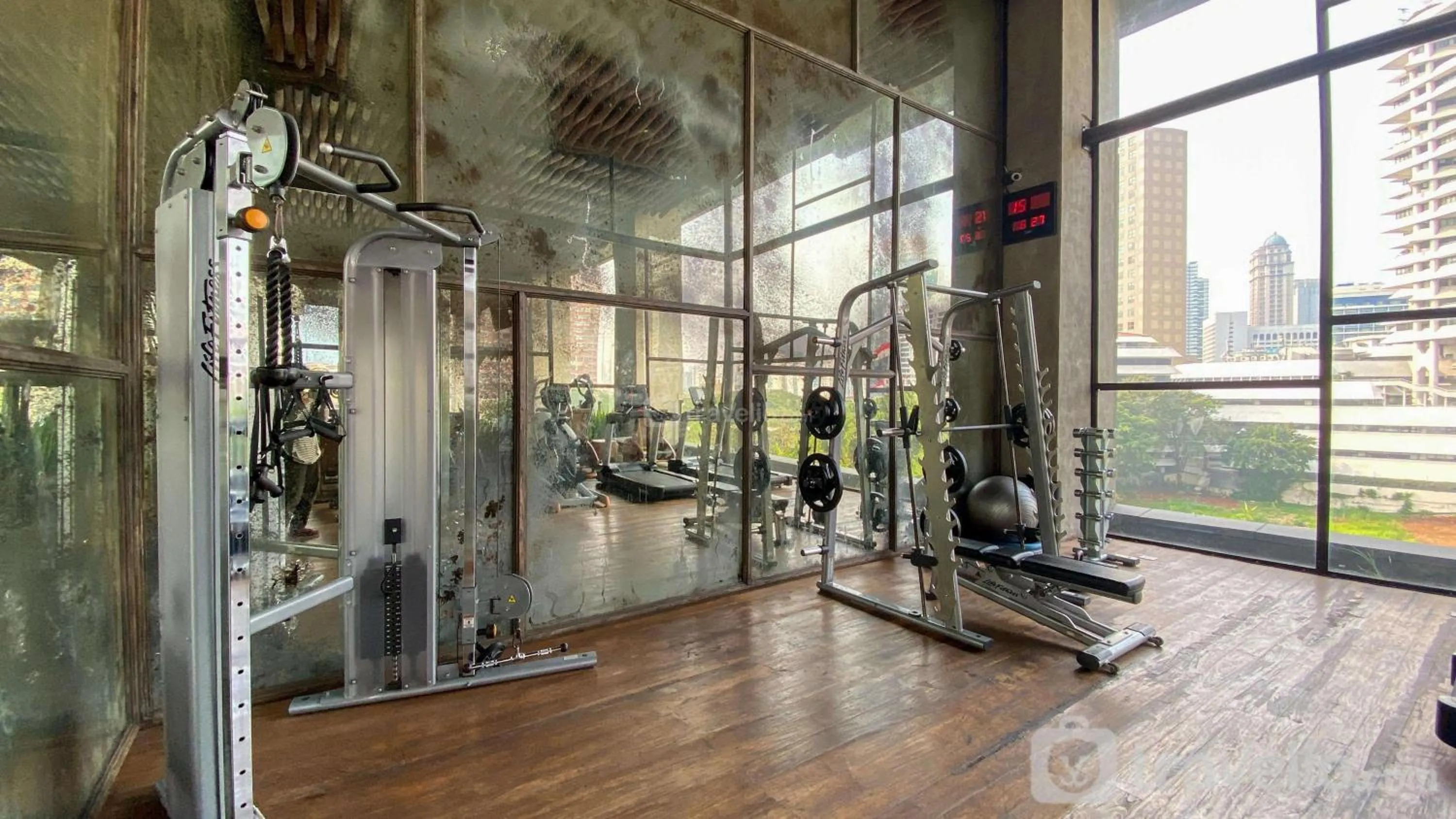 Fitness centre/facilities in Comfort and Elegant 2BR Sudirman Suites Apartment By Travelio