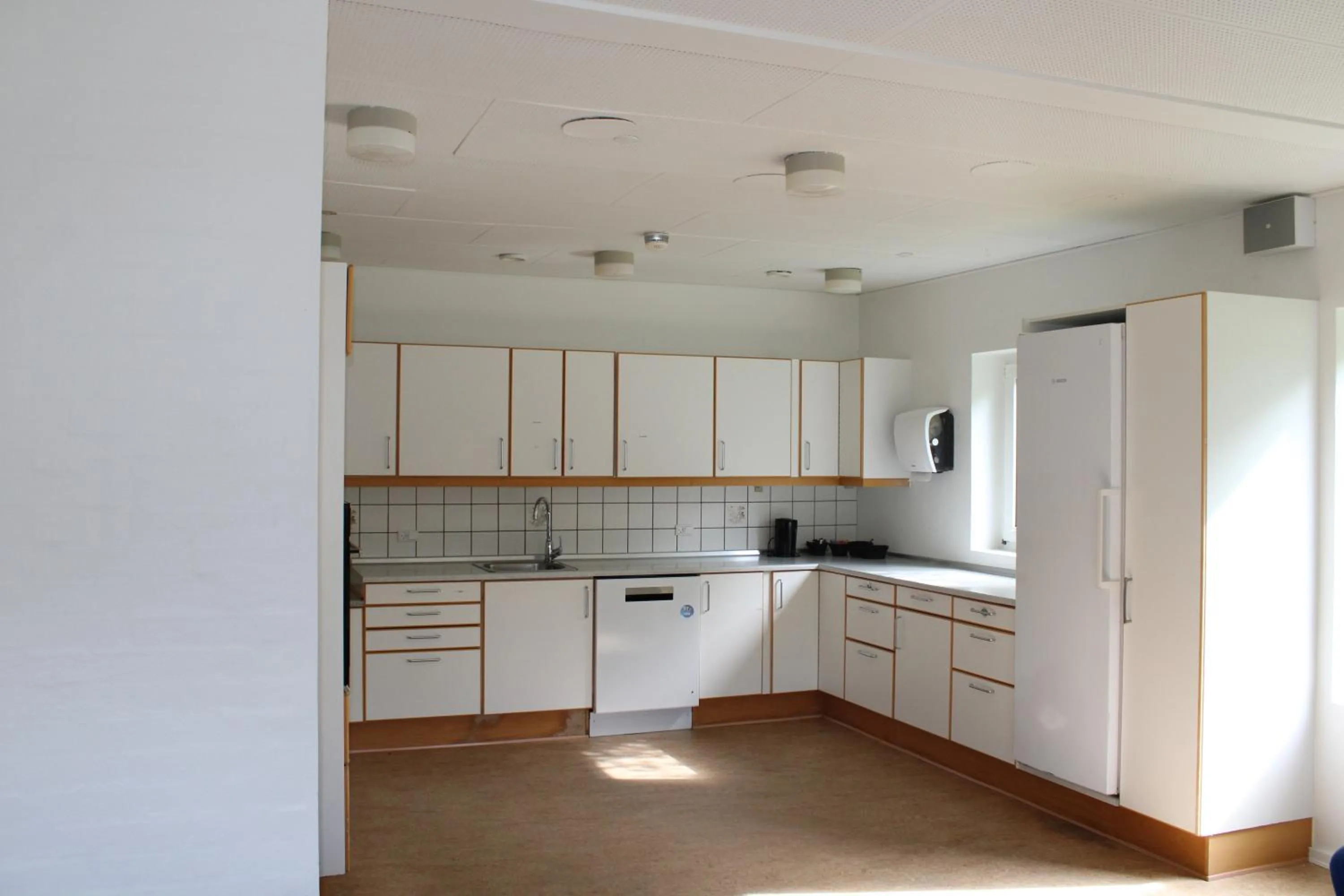 Communal kitchen in Hotel Traneparken